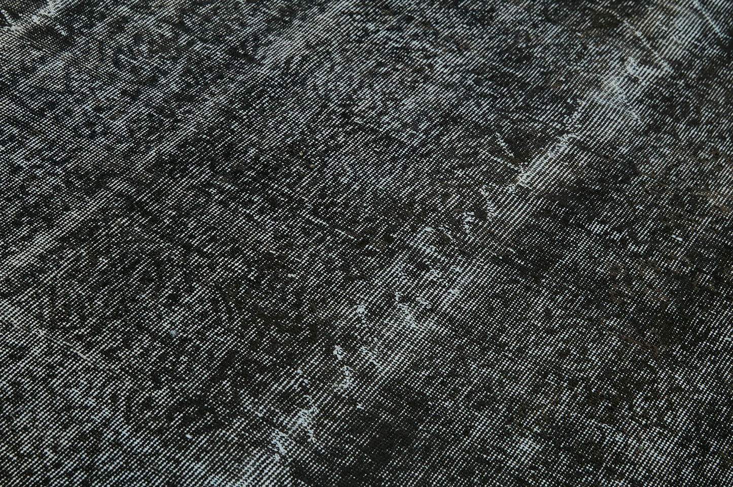 7x10 Black Overdyed Rug - 41194