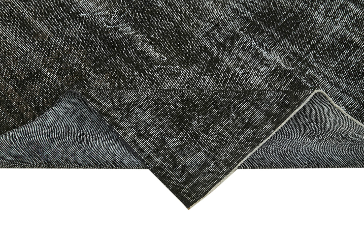 7x10 Black Overdyed Rug - 41194