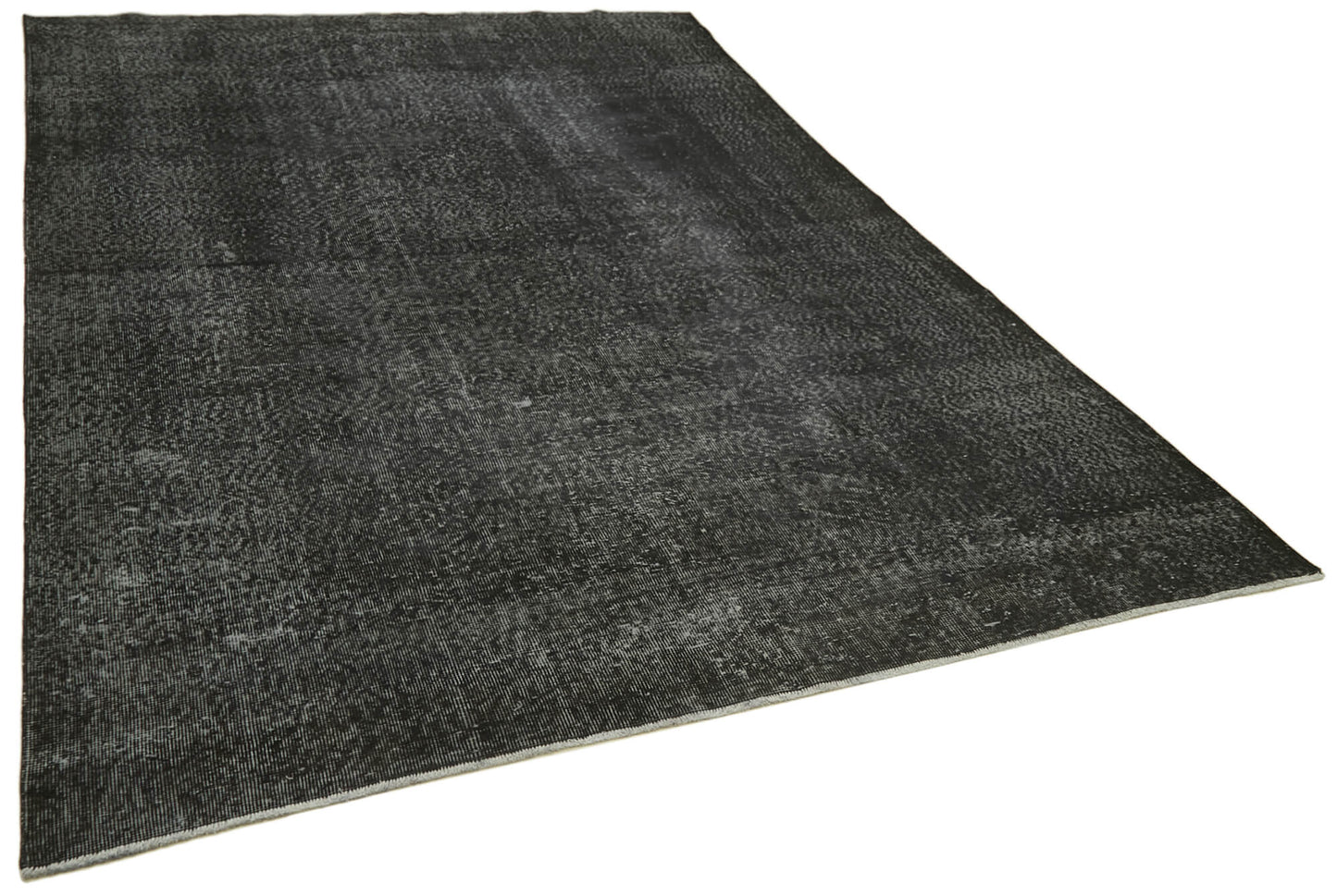 7x10 Black Overdyed Rug - 41202