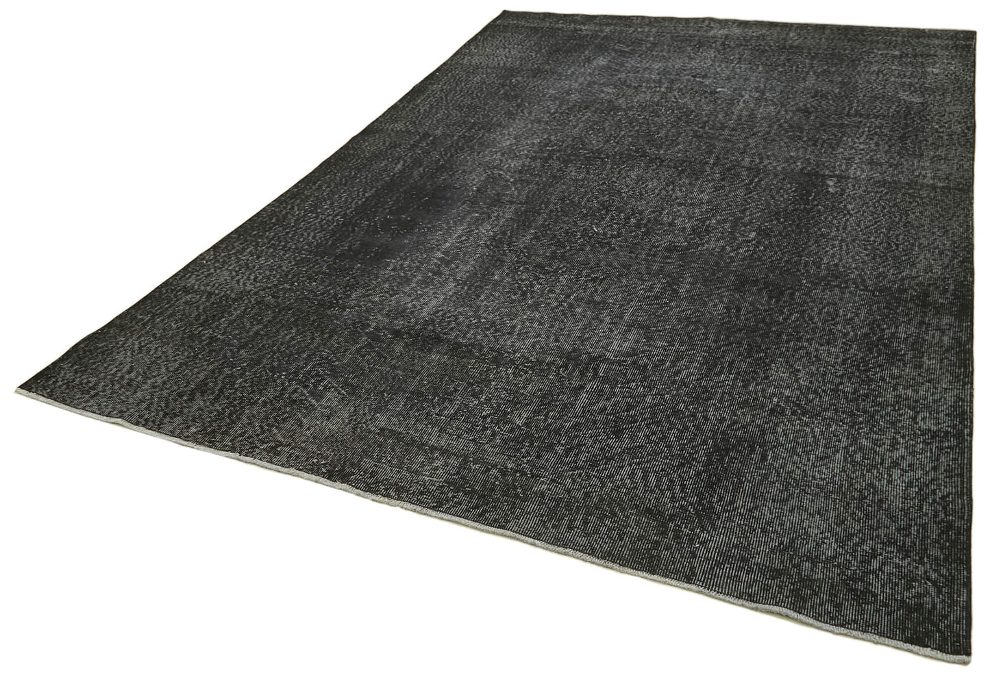 7x10 Black Overdyed Rug - 41202