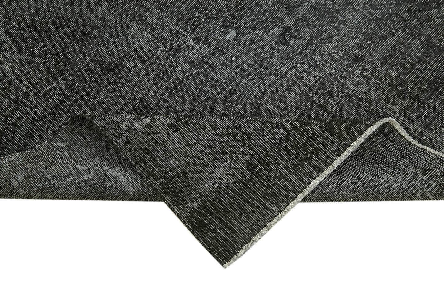 7x10 Black Overdyed Rug - 41202