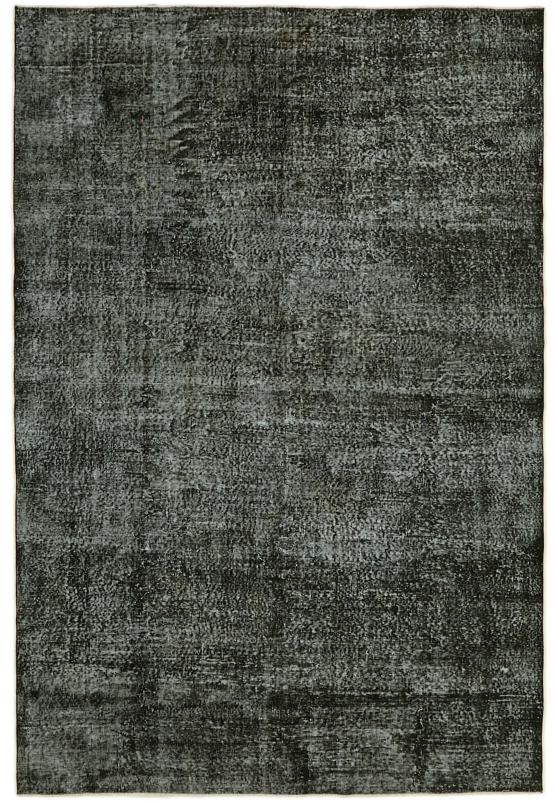 7x10 Black Overdyed Rug - 41206