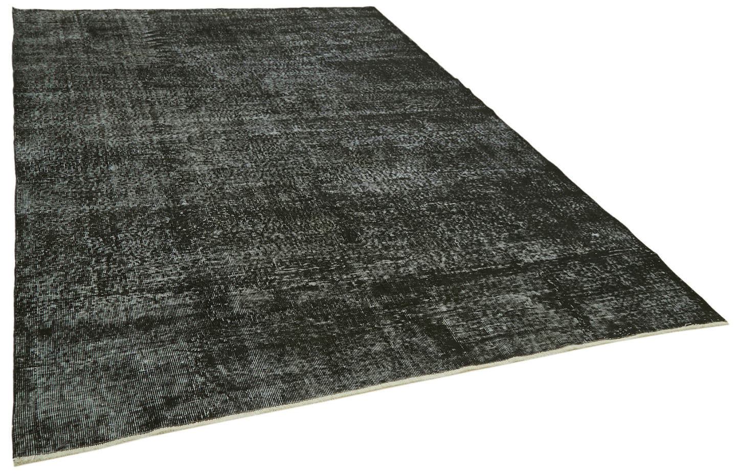 7x10 Black Overdyed Rug - 41206