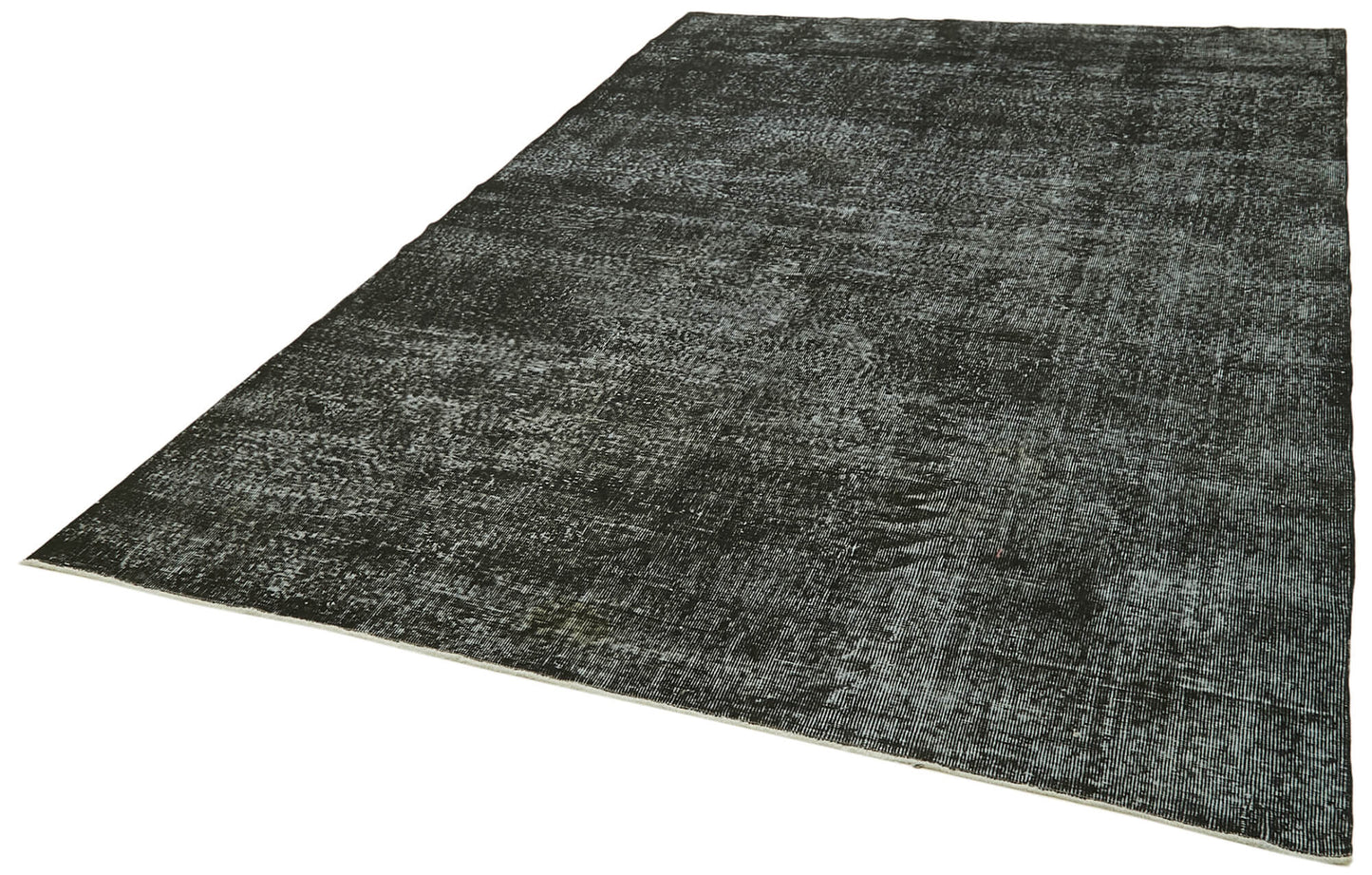 7x10 Black Overdyed Rug - 41206