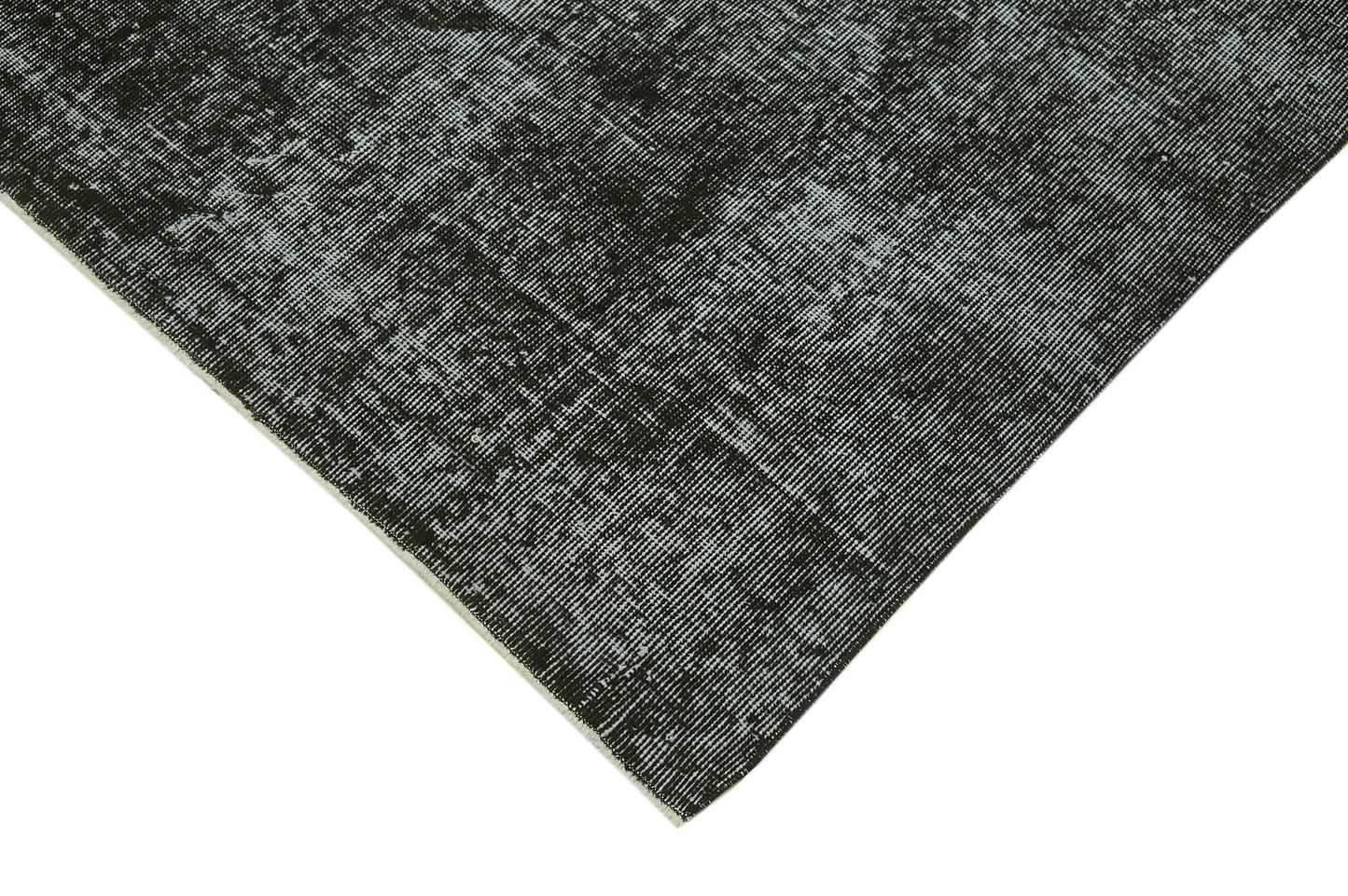 7x10 Black Overdyed Rug - 41206