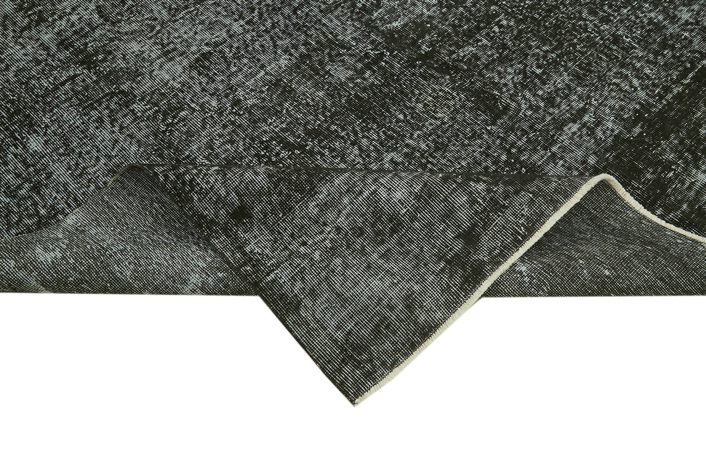 7x10 Black Overdyed Rug - 41206