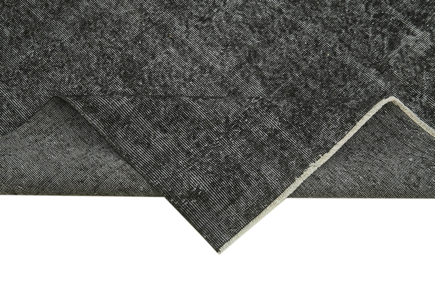 7x10 Black Overdyed Rug - 41209