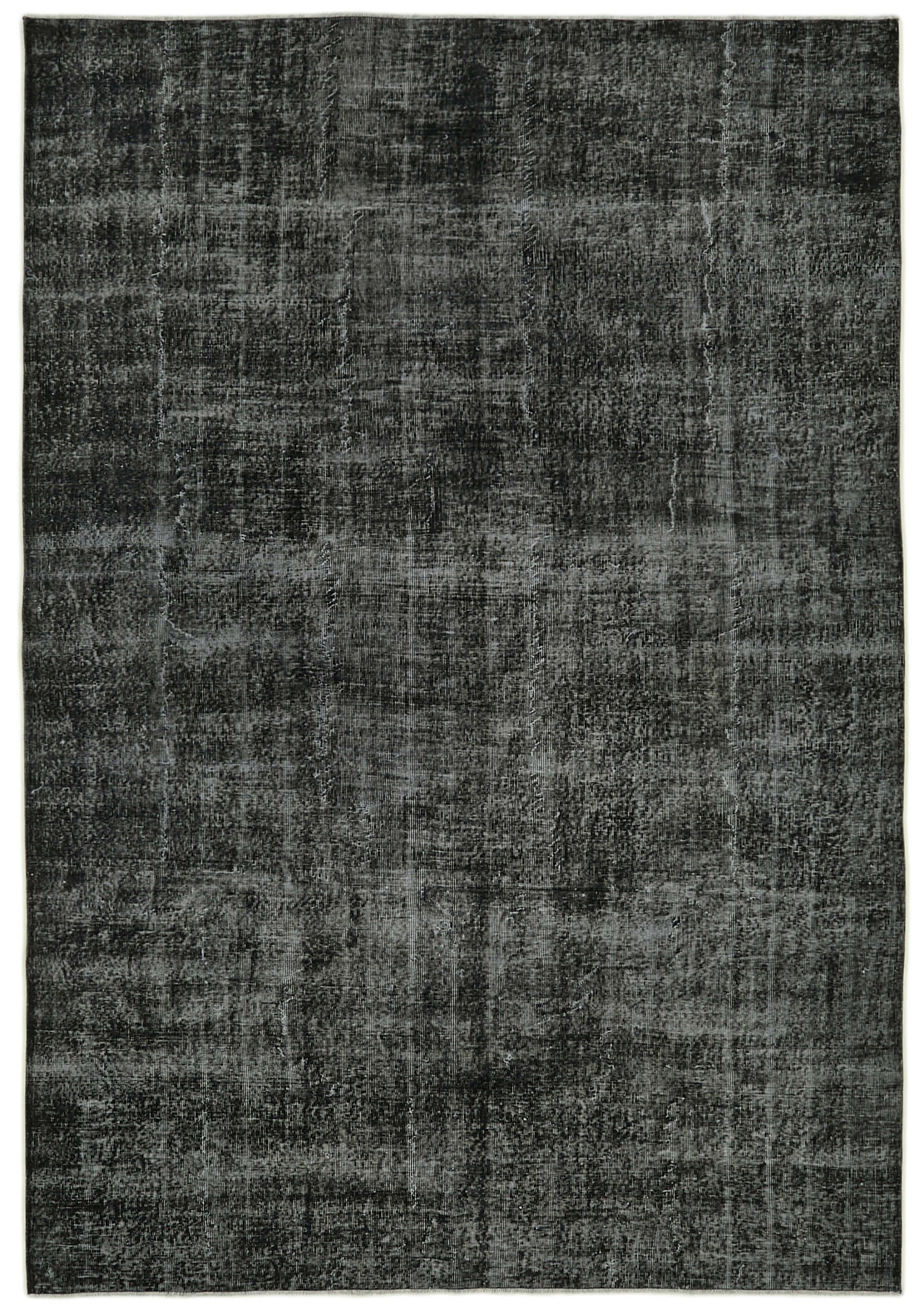 7x10 Black Overdyed Rug - 41214