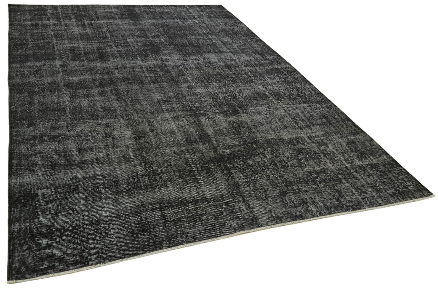 7x10 Black Overdyed Rug - 41214