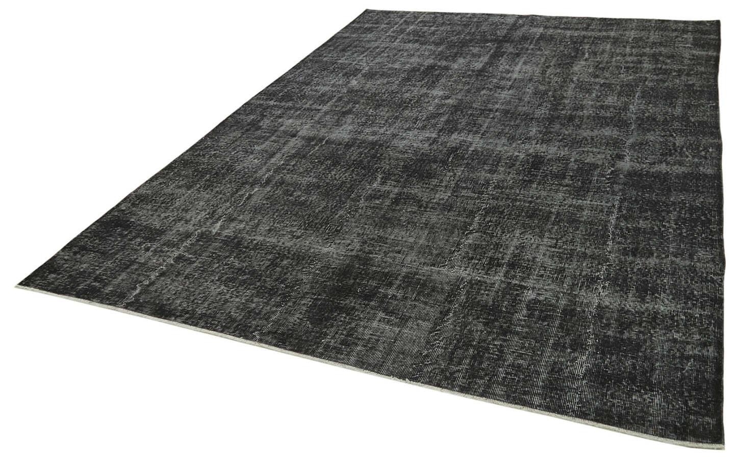 7x10 Black Overdyed Rug - 41214