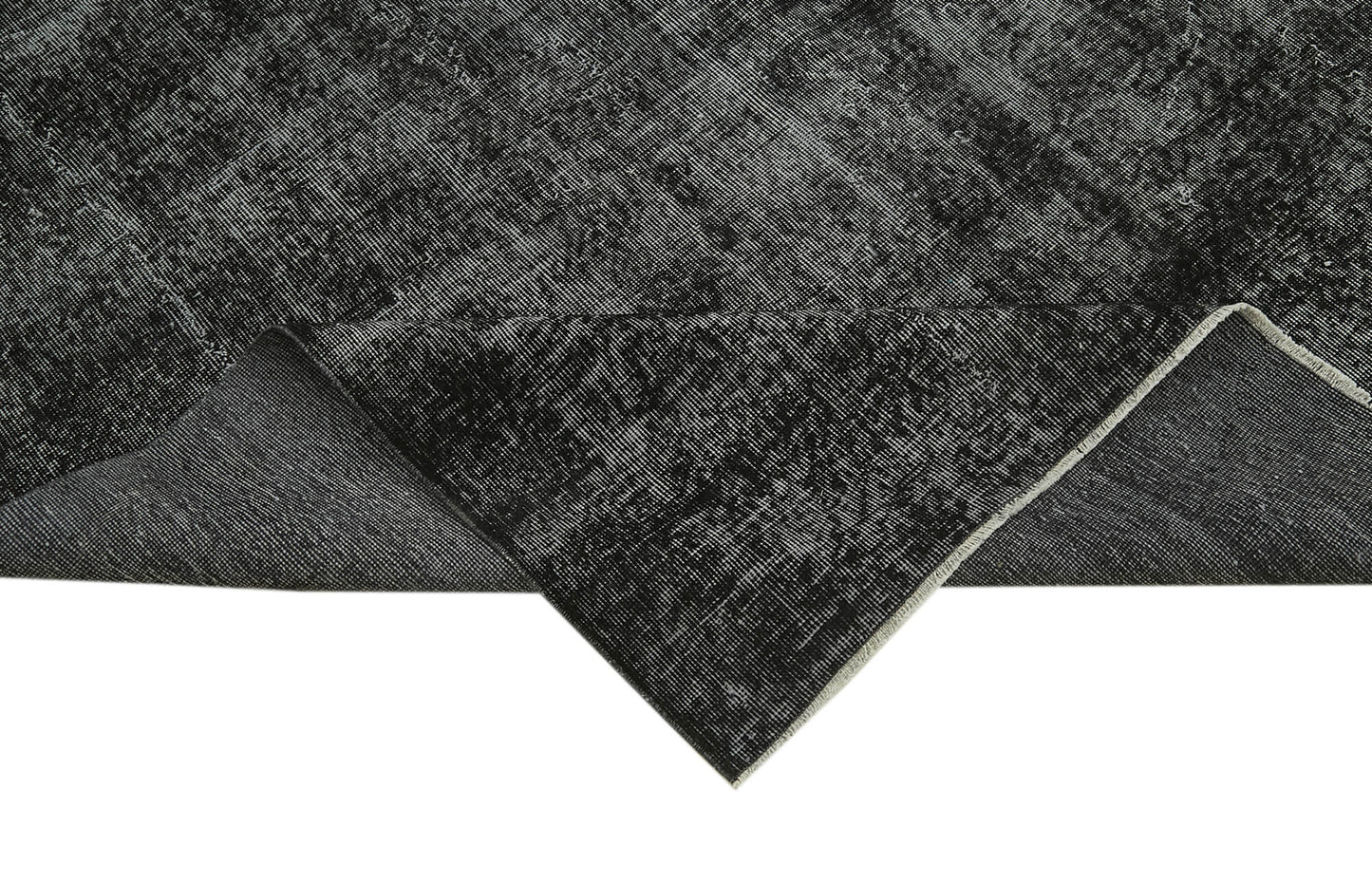 7x10 Black Overdyed Rug - 41214