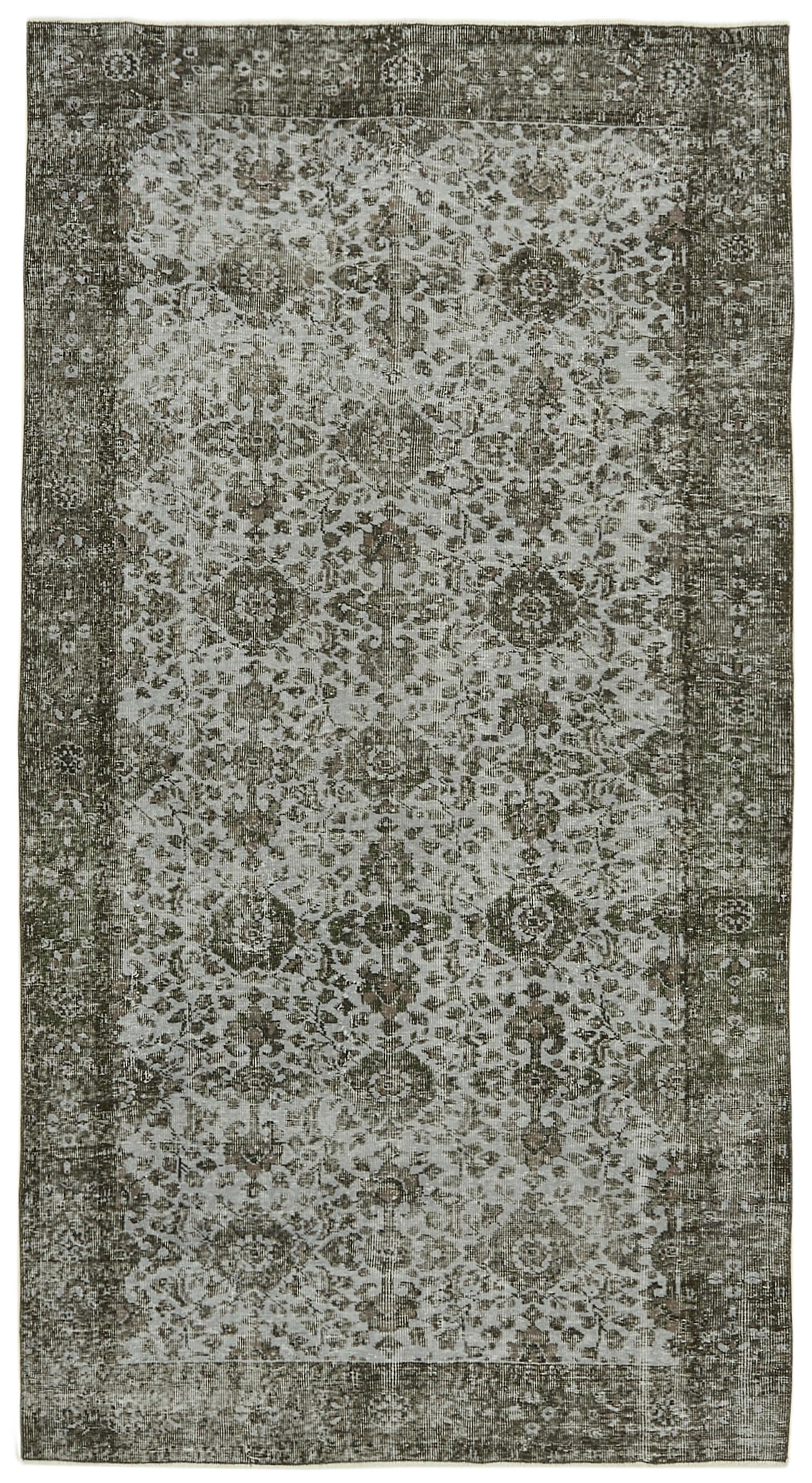 5x9 Grey Overdyed Rug - 41225