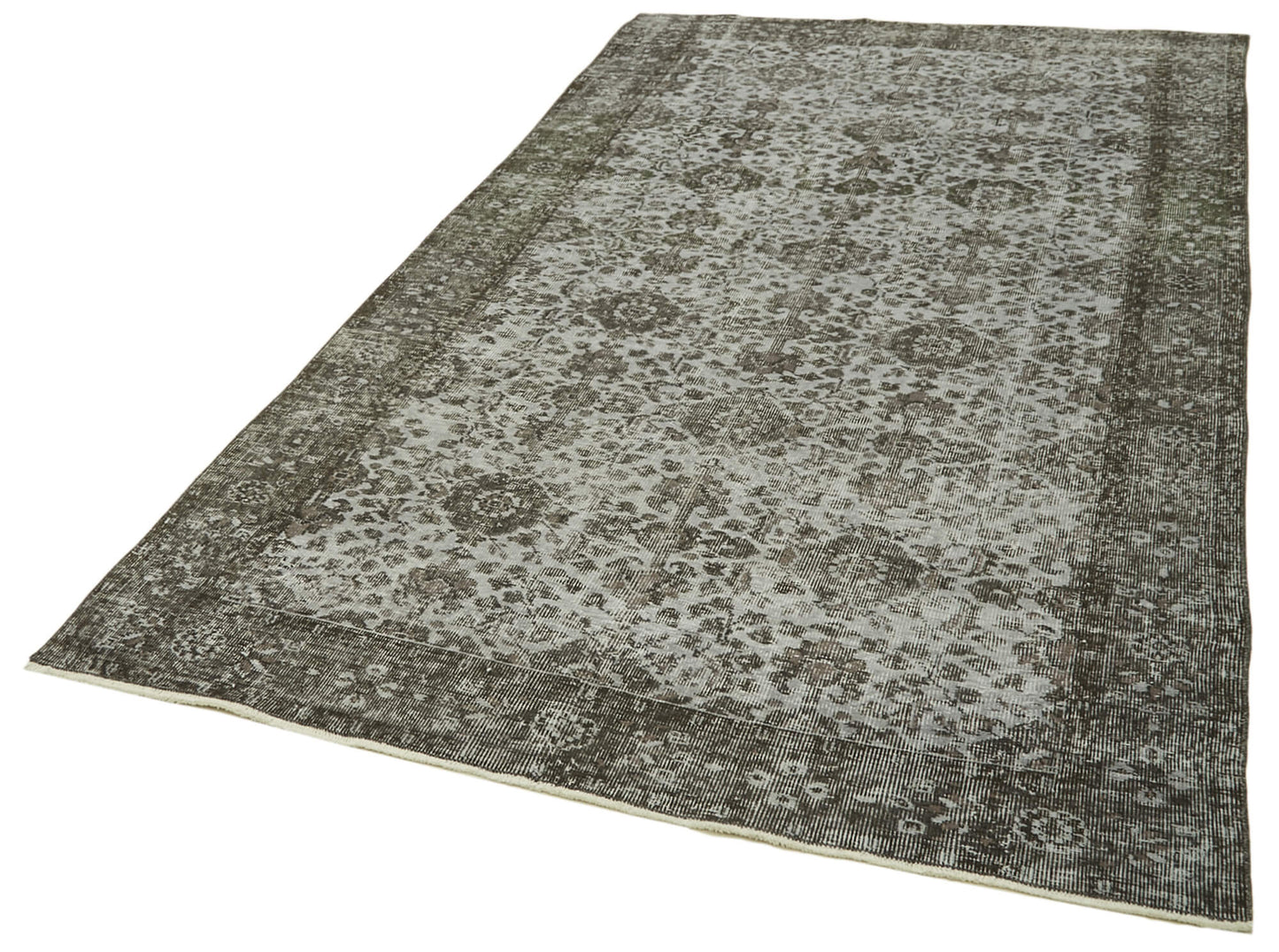 5x9 Grey Overdyed Rug - 41225