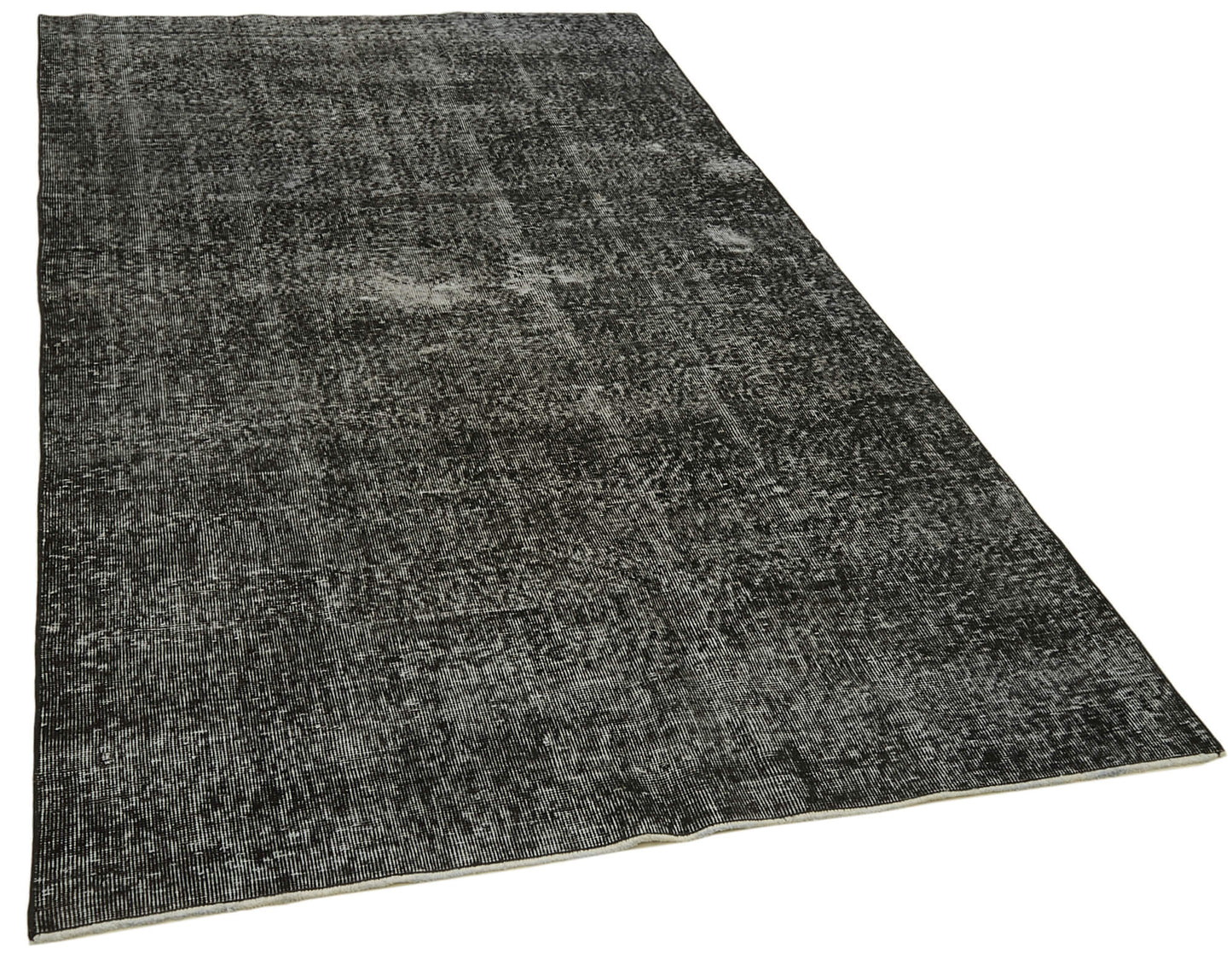 5x9 Black Overdyed Rug - 41229