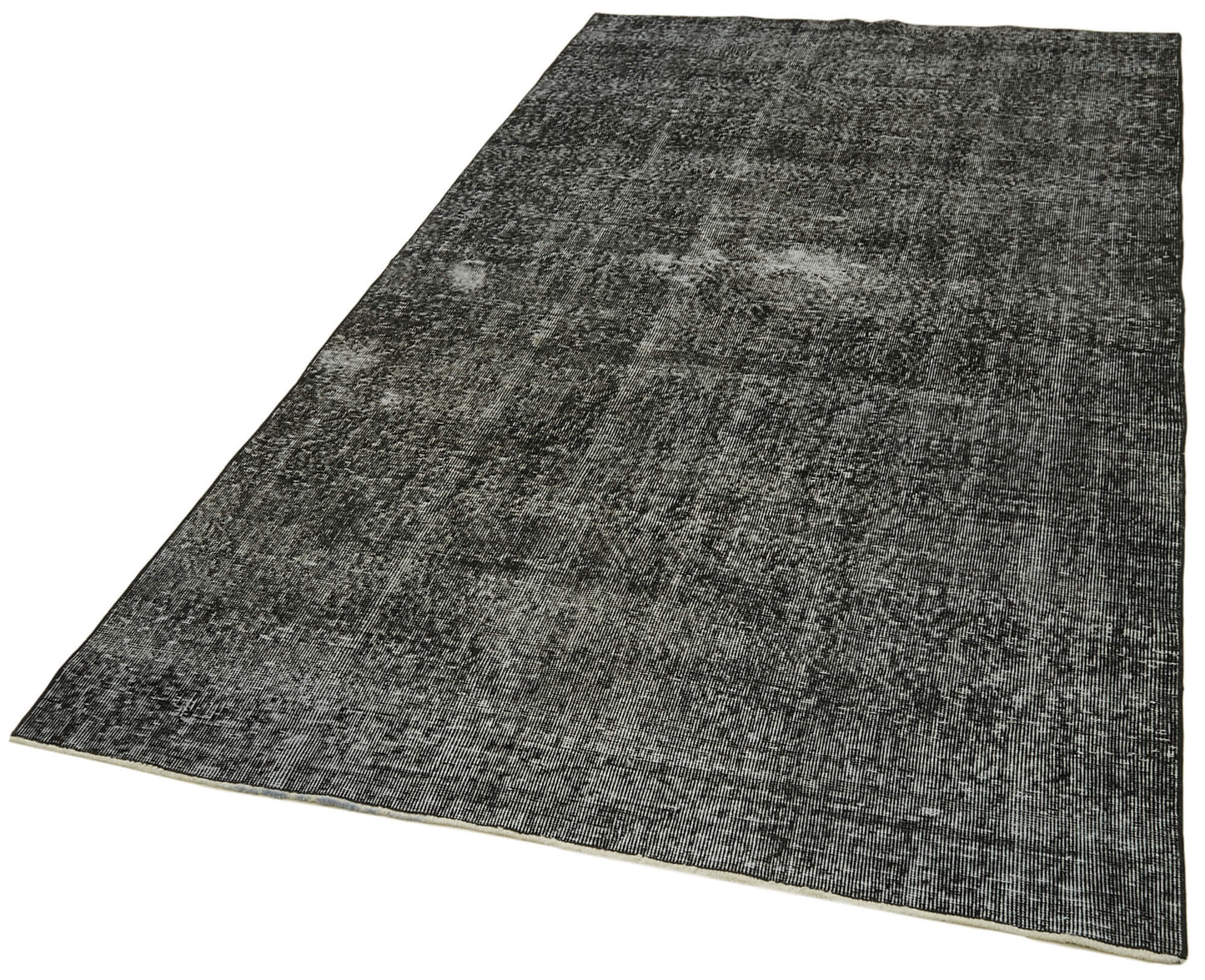 5x9 Black Overdyed Rug - 41229