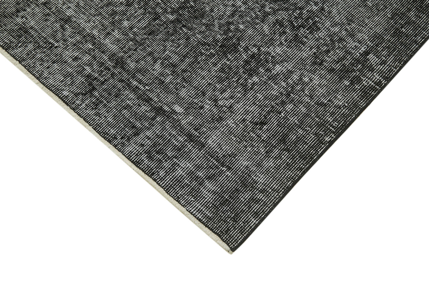 5x9 Black Overdyed Rug - 41229