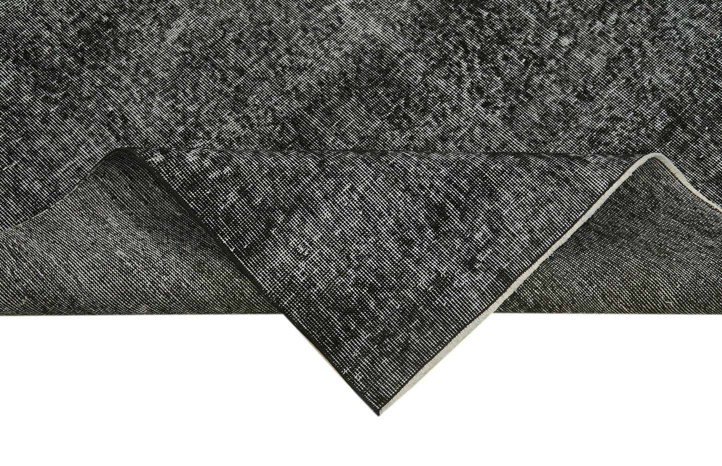 5x9 Black Overdyed Rug - 41229