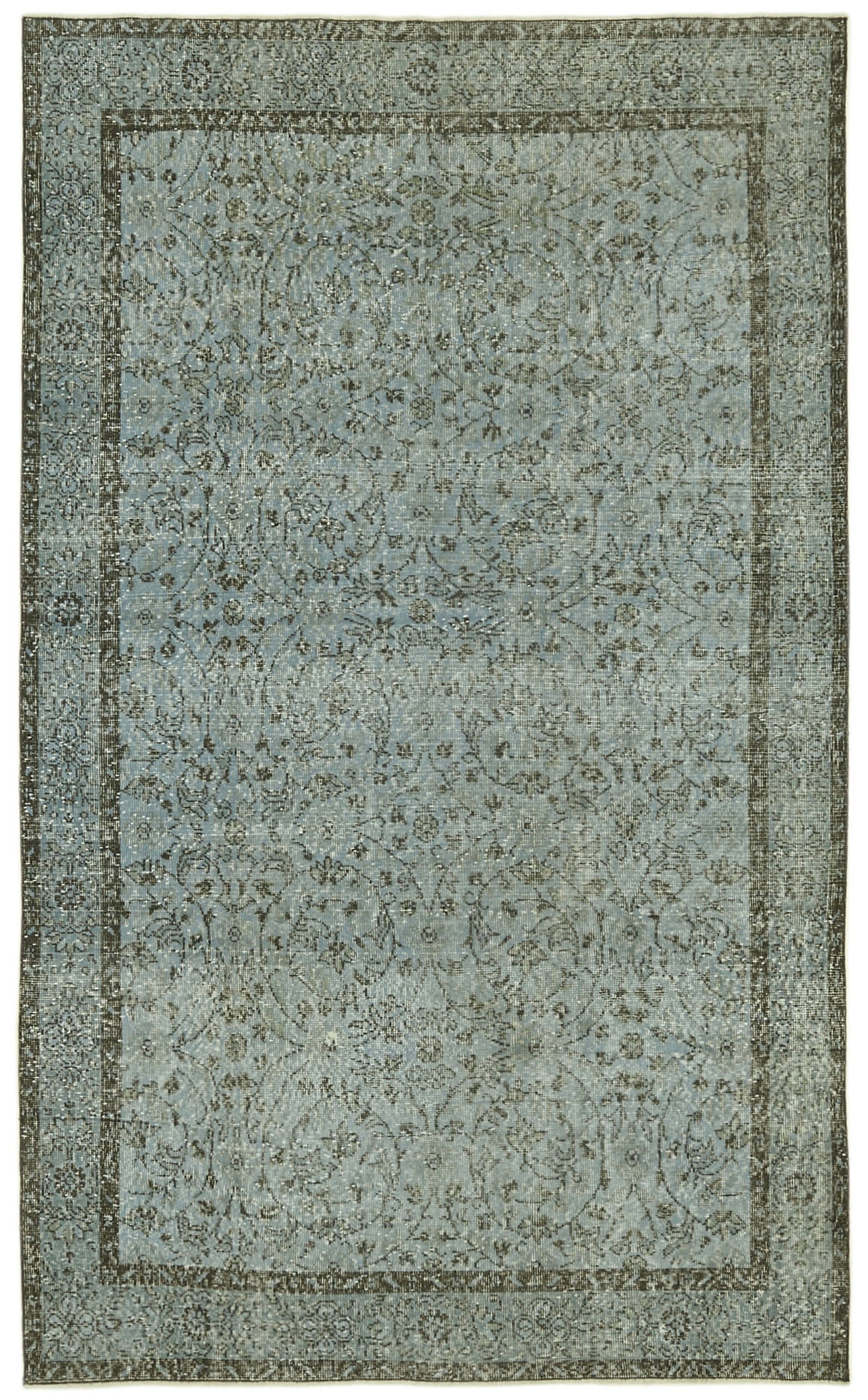 6x10 Blue Overdyed Rug - 41233