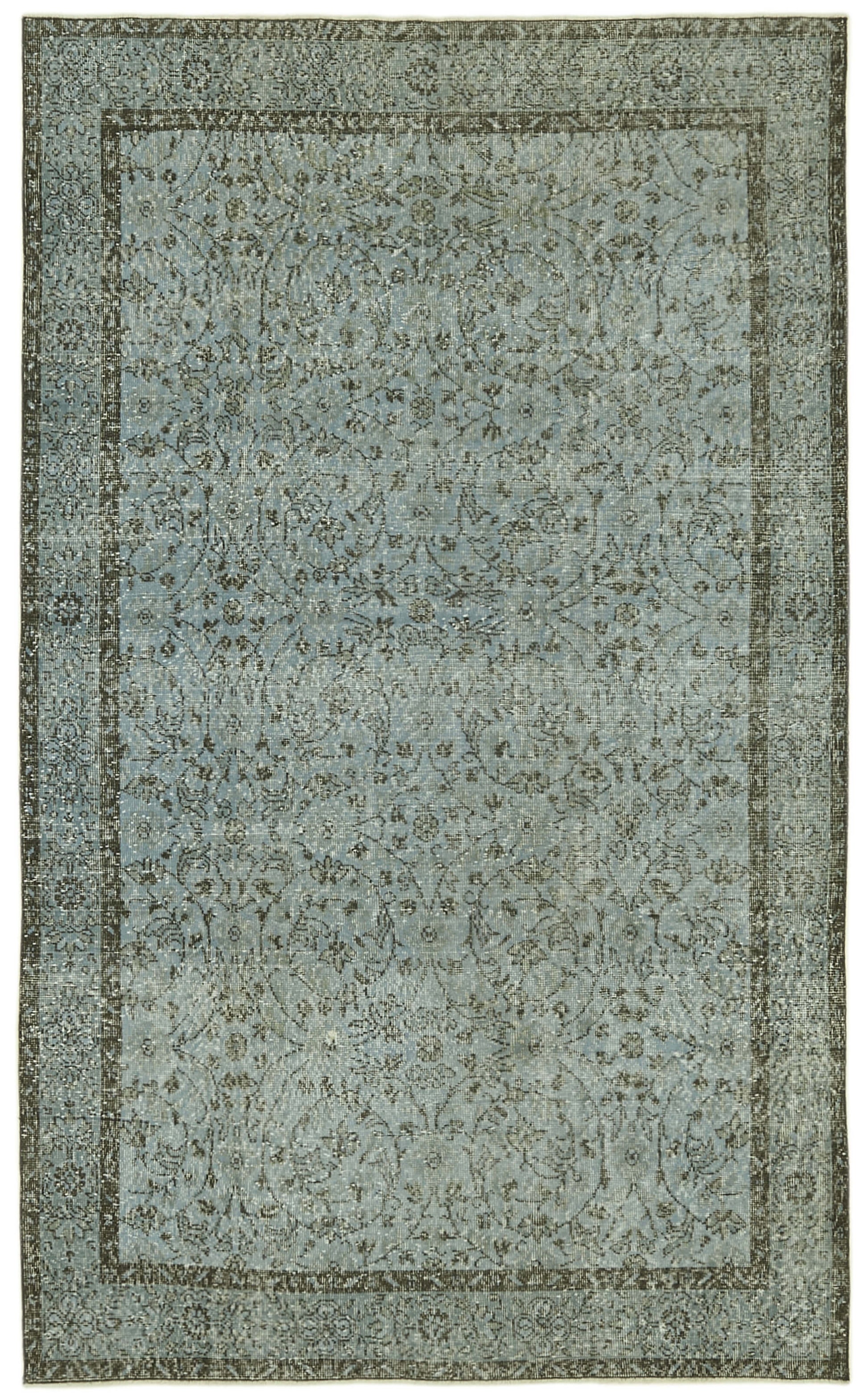 6x10 Blue Overdyed Rug - 41233