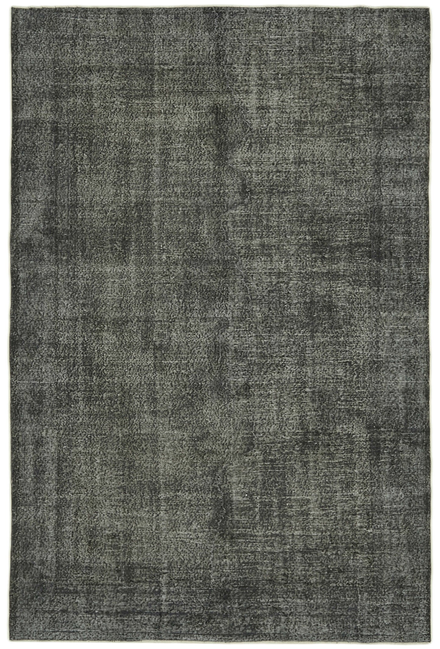 7x10 Black Overdyed Rug - 41236