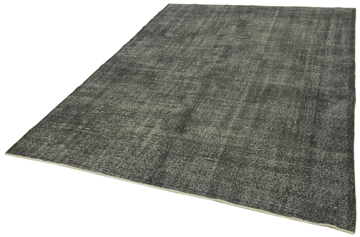 7x10 Black Overdyed Rug - 41236