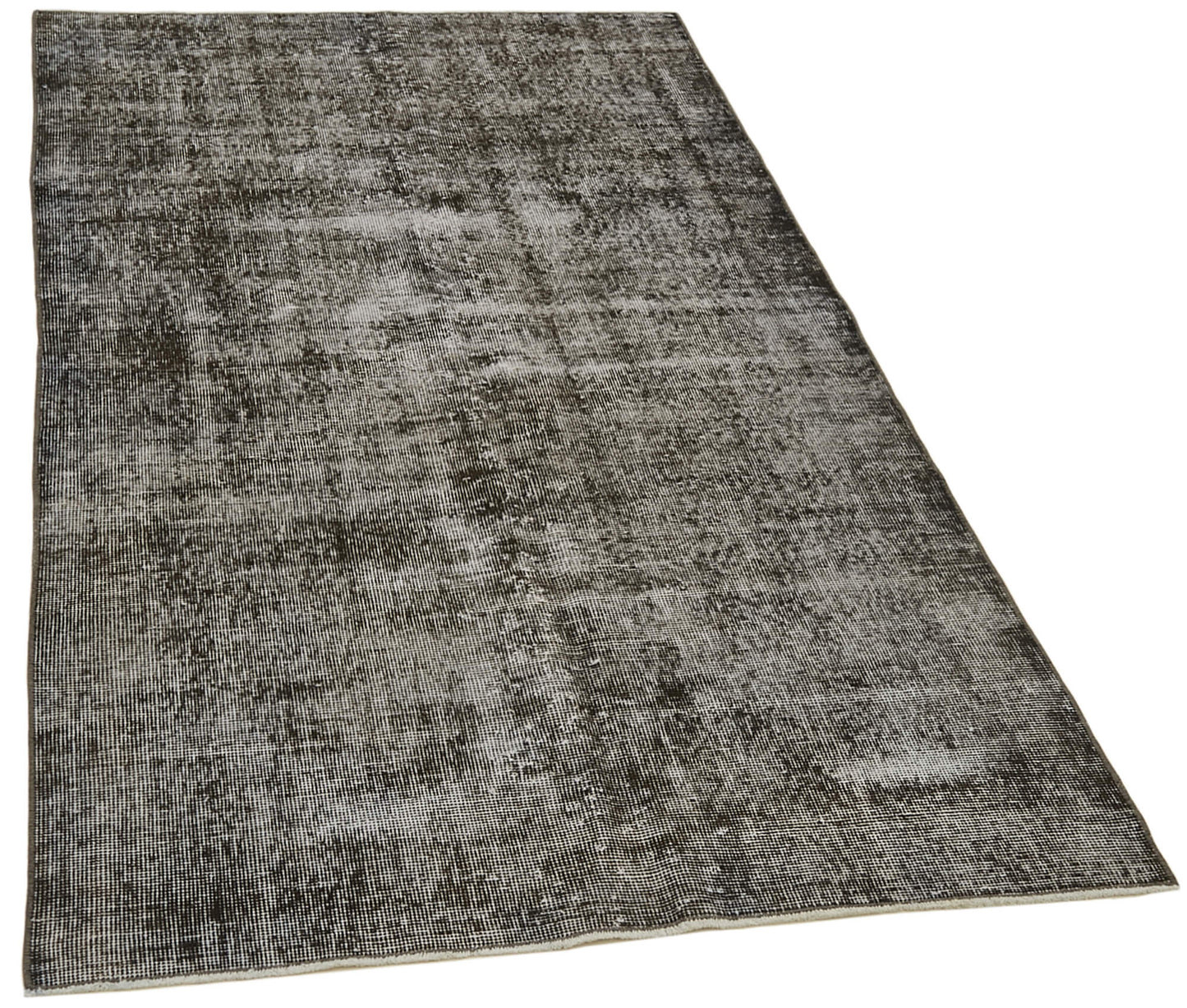 4x7 Black Overdyed Rug - 41241