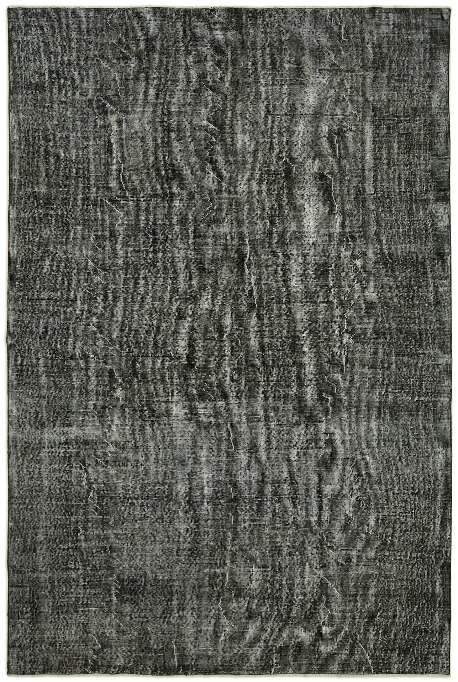 7x10 Black Overdyed Rug - 41243