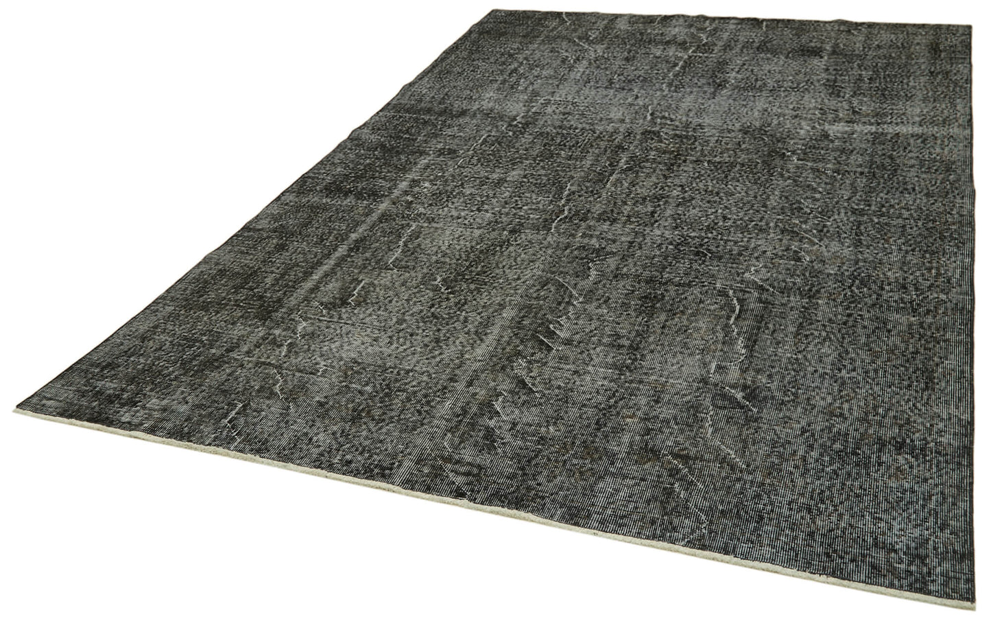 7x10 Black Overdyed Rug - 41243