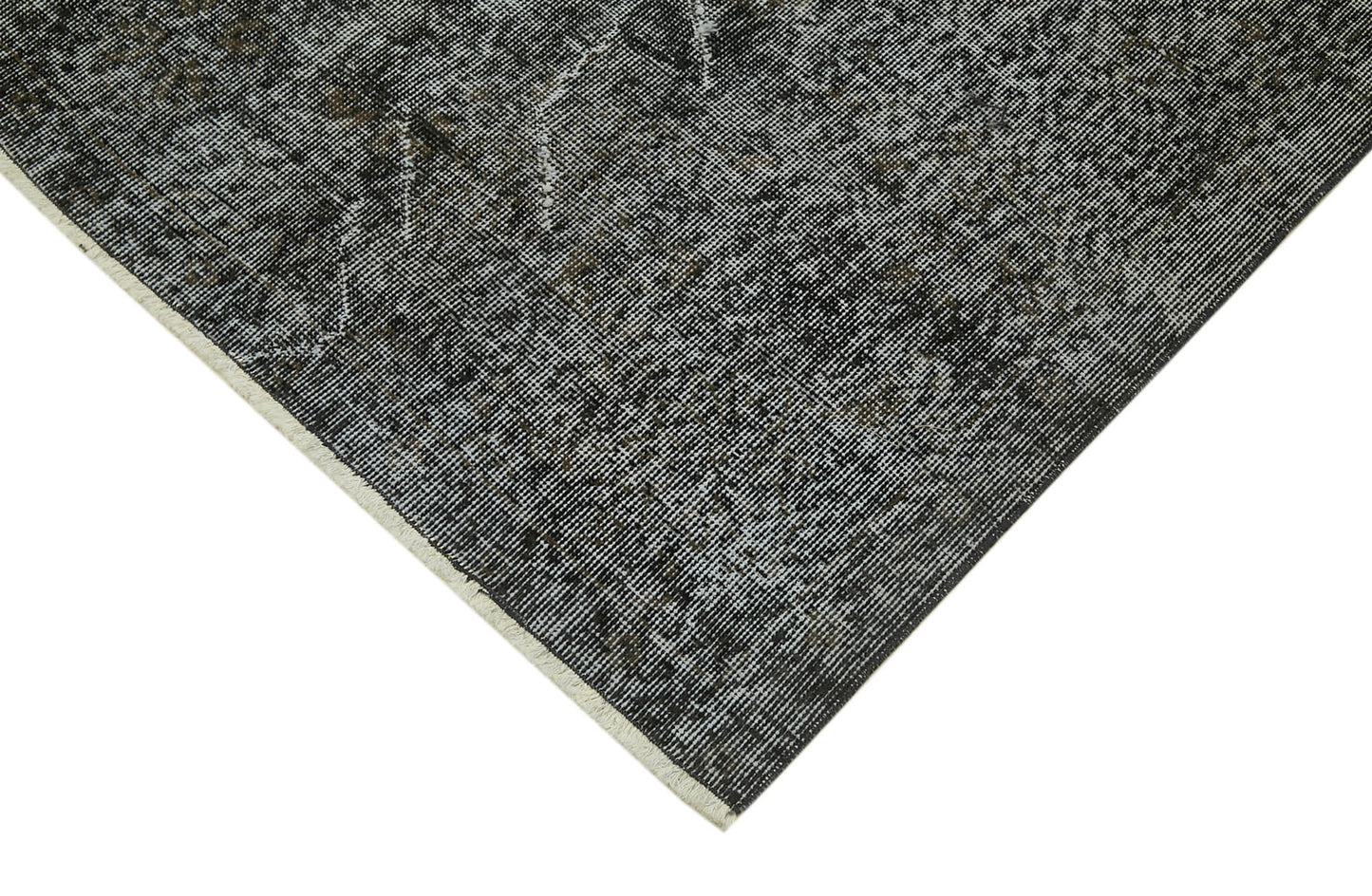 7x10 Black Overdyed Rug - 41243