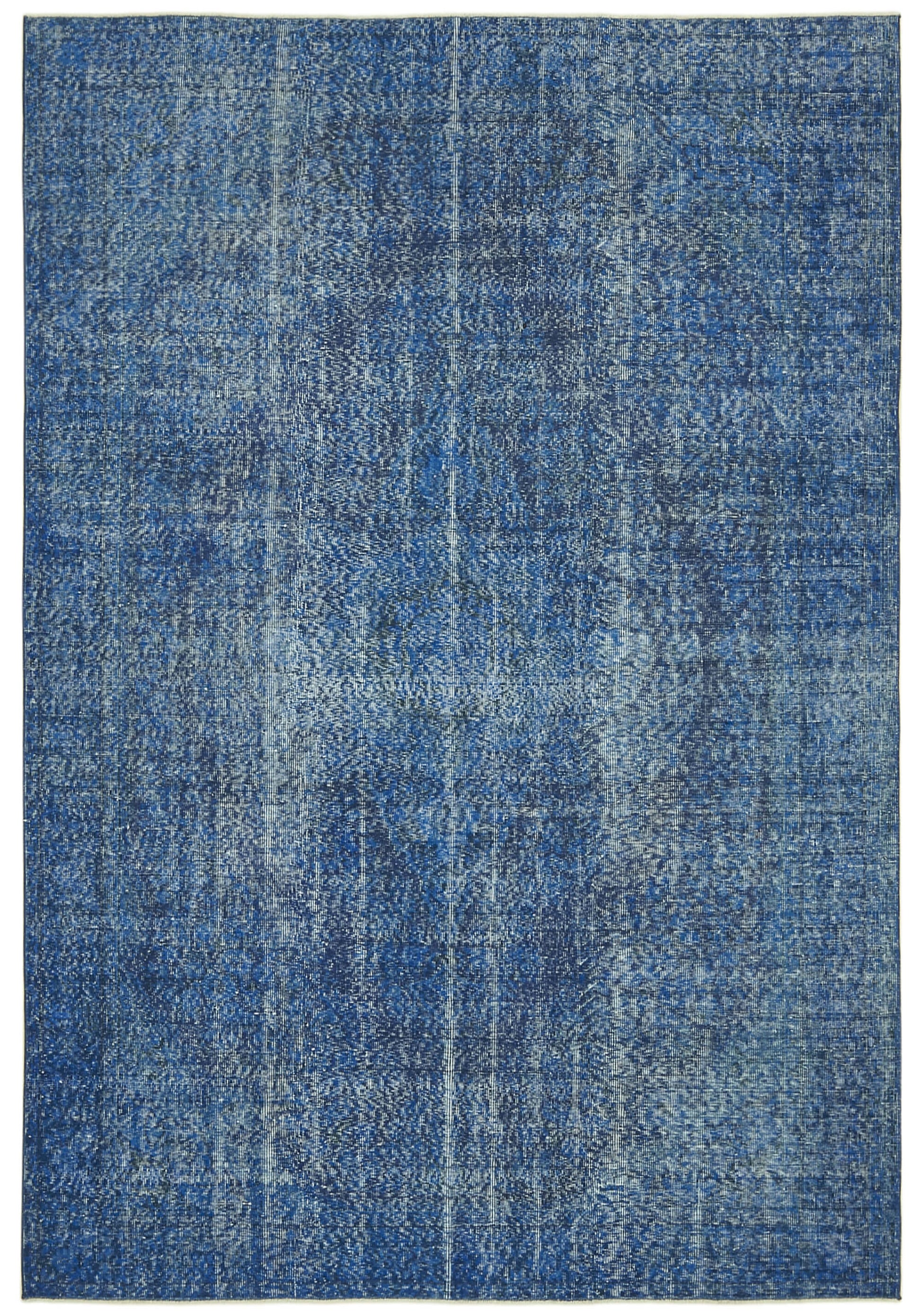 7x10 Blue Overdyed Rug - 41244