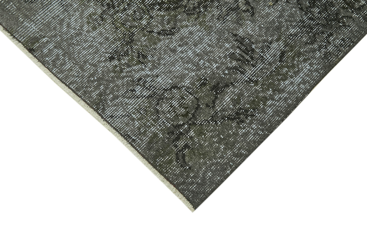 5x6 Black Overdyed Rug - 41246