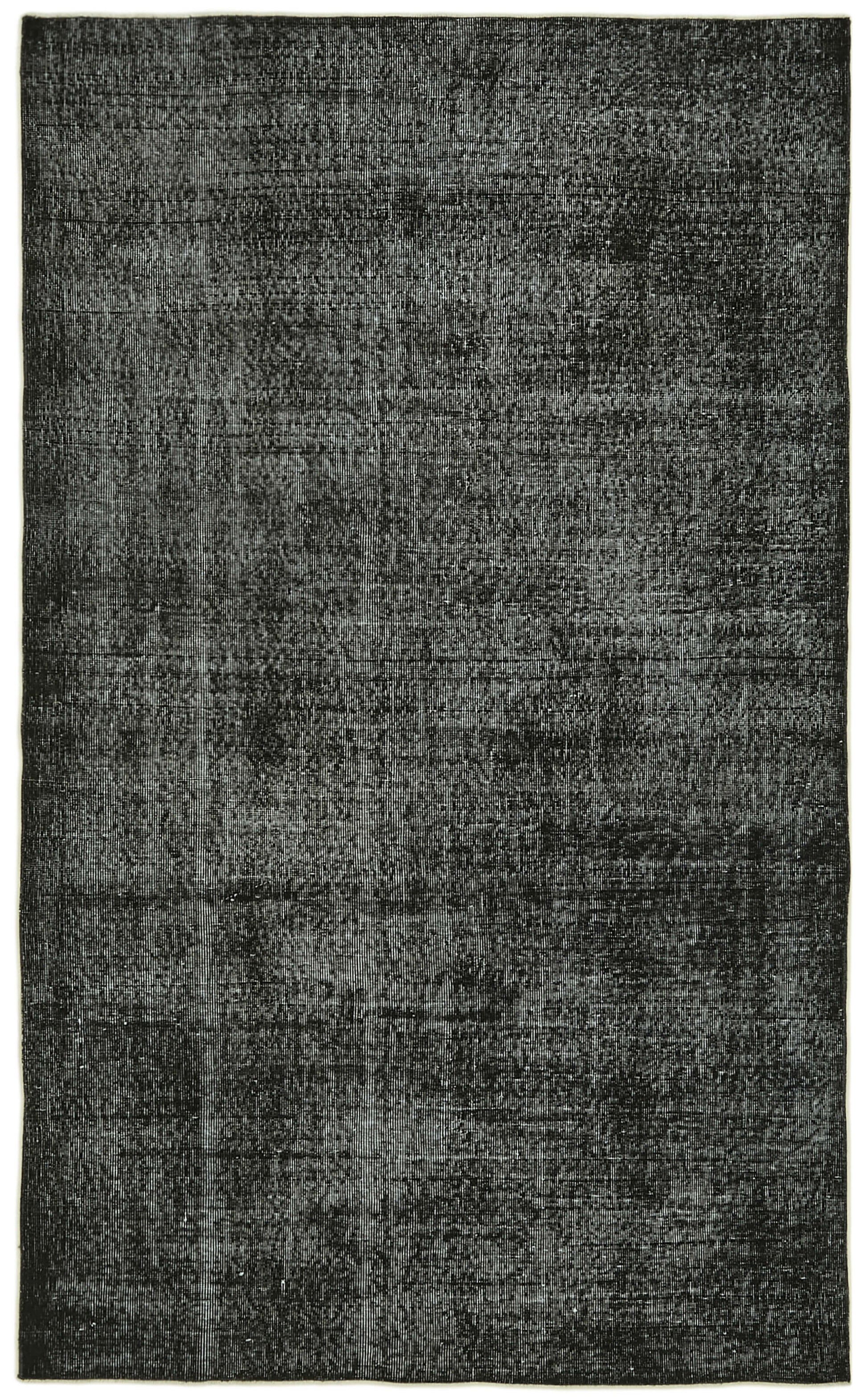 5x9 Black Overdyed Rug - 41252