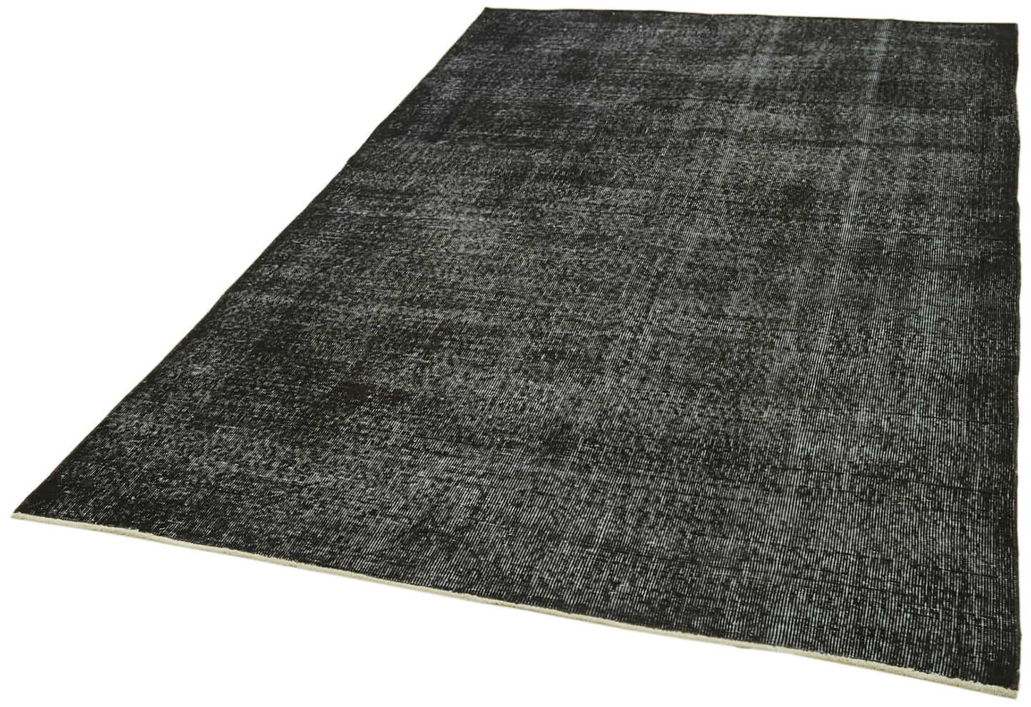 5x9 Black Overdyed Rug - 41252