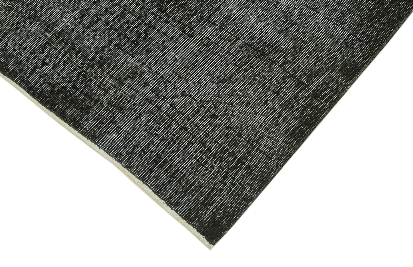 5x9 Black Overdyed Rug - 41252