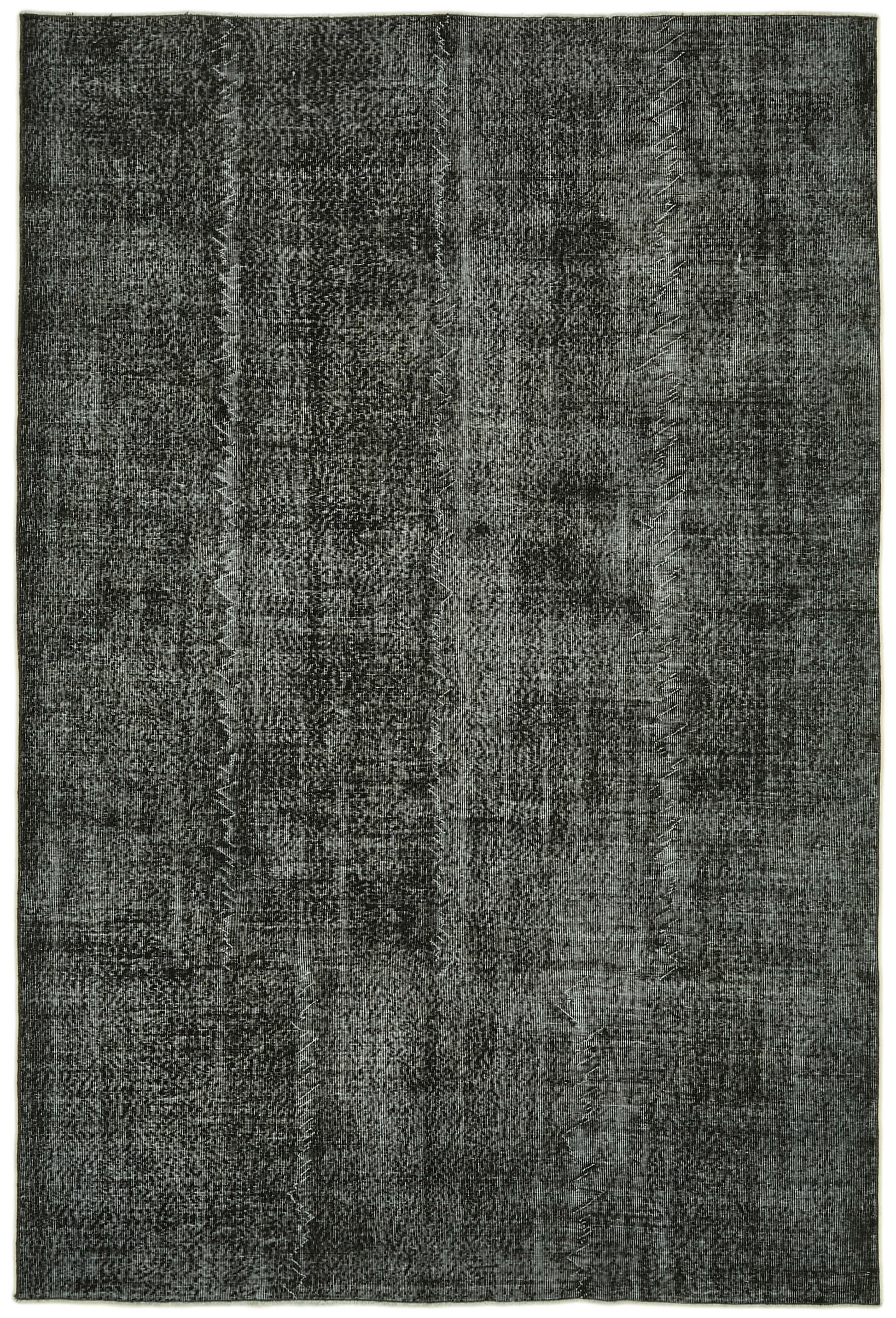 7x10 Black Overdyed Rug - 41255