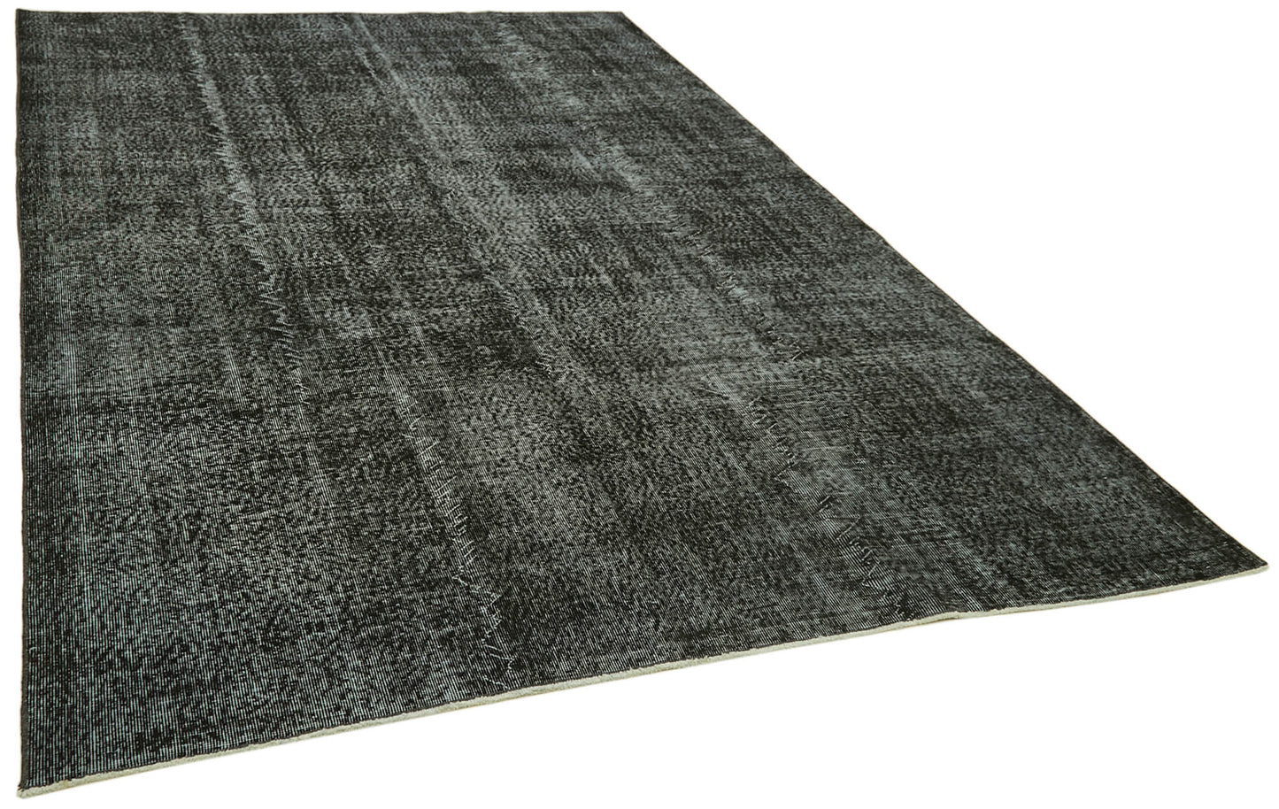 7x10 Black Overdyed Rug - 41255