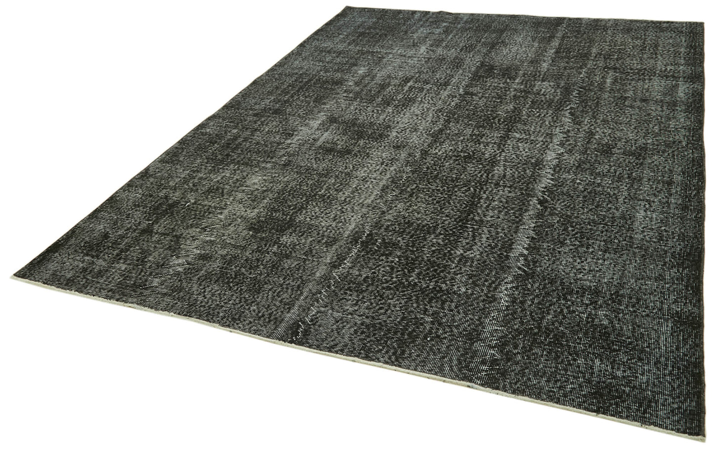 7x10 Black Overdyed Rug - 41255