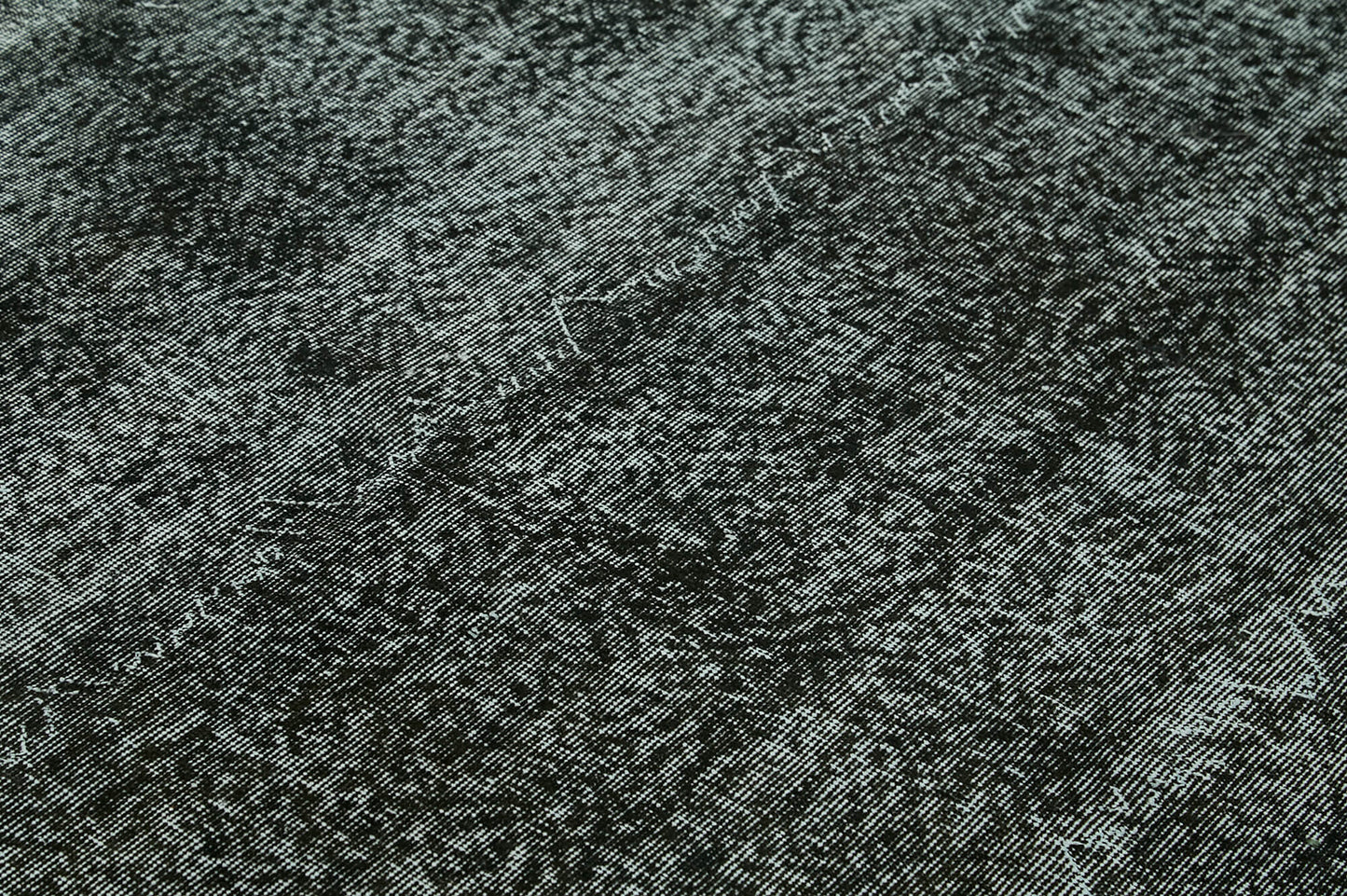 7x10 Black Overdyed Rug - 41255