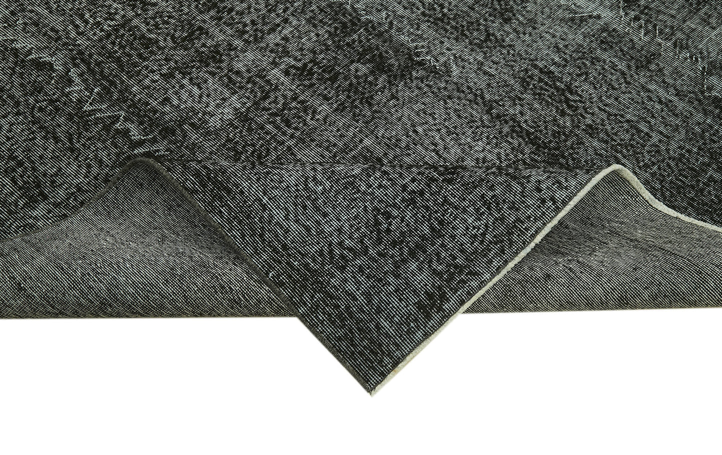 7x10 Black Overdyed Rug - 41255