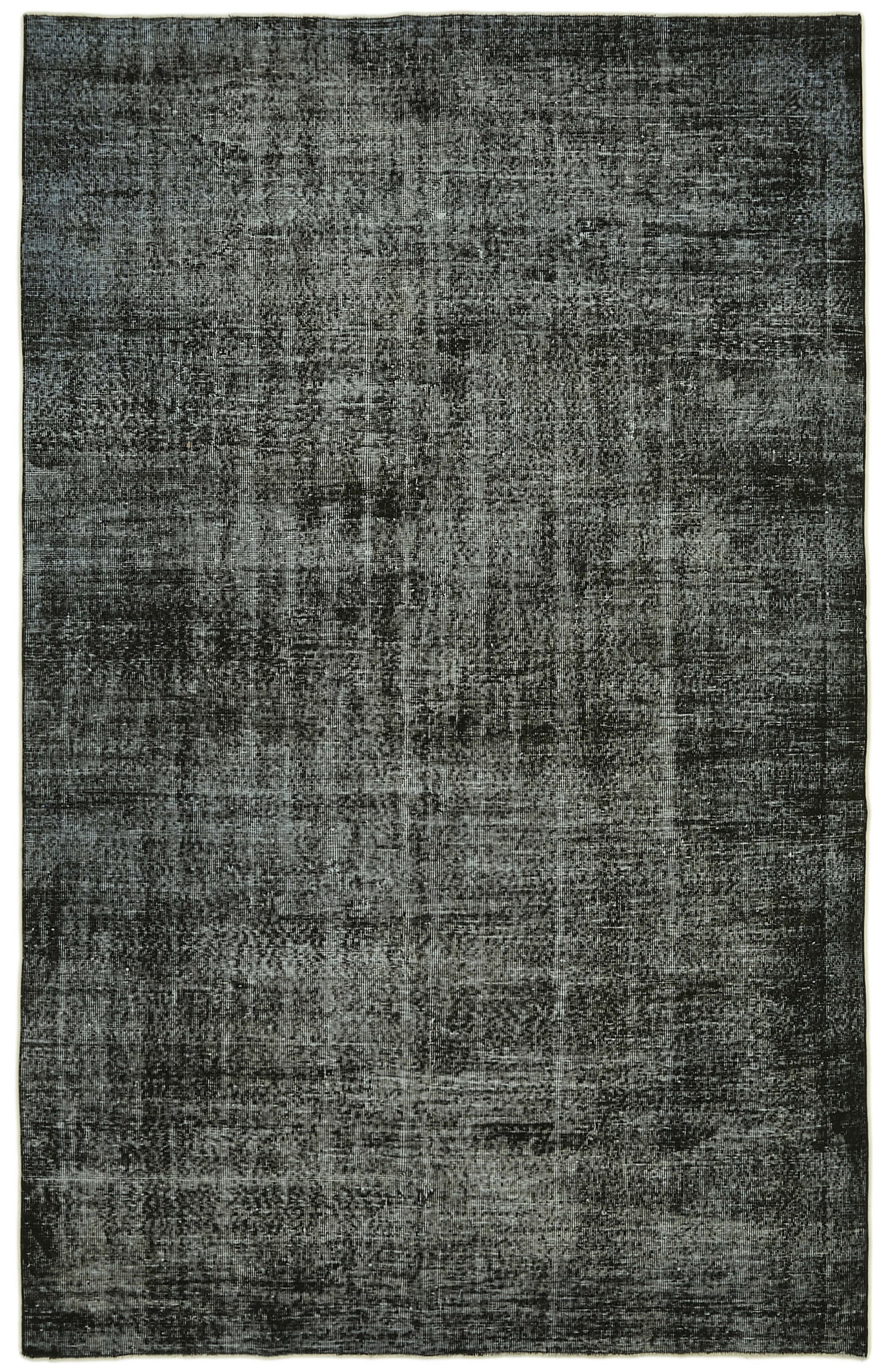 6x10 Black Overdyed Rug - 41256