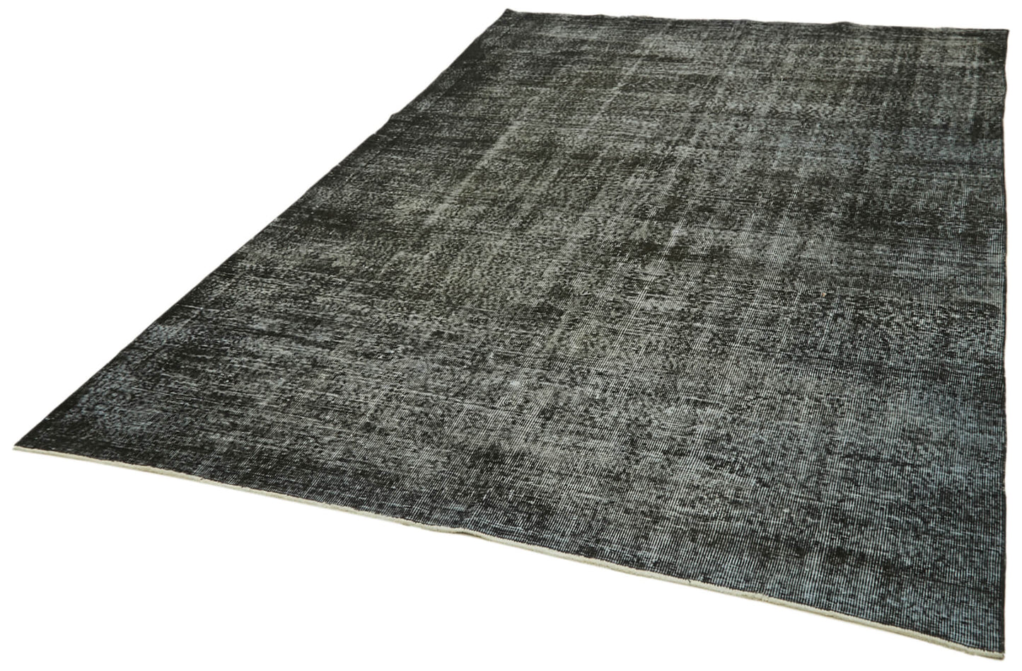 6x10 Black Overdyed Rug - 41256