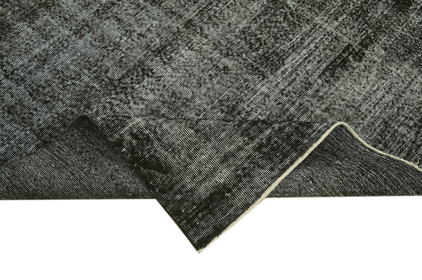 6x10 Black Overdyed Rug - 41256