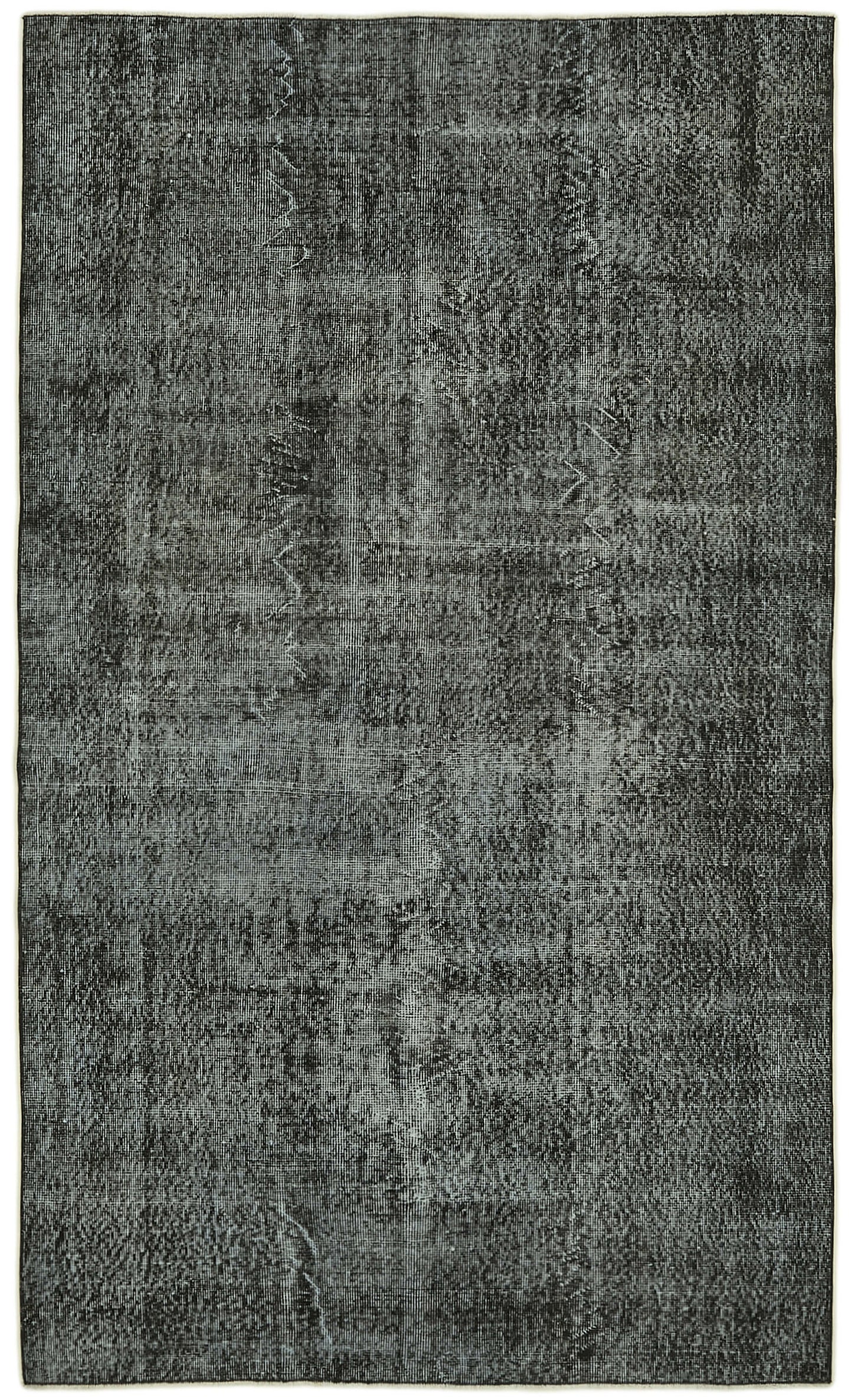 5x9 Black Overdyed Rug - 41261