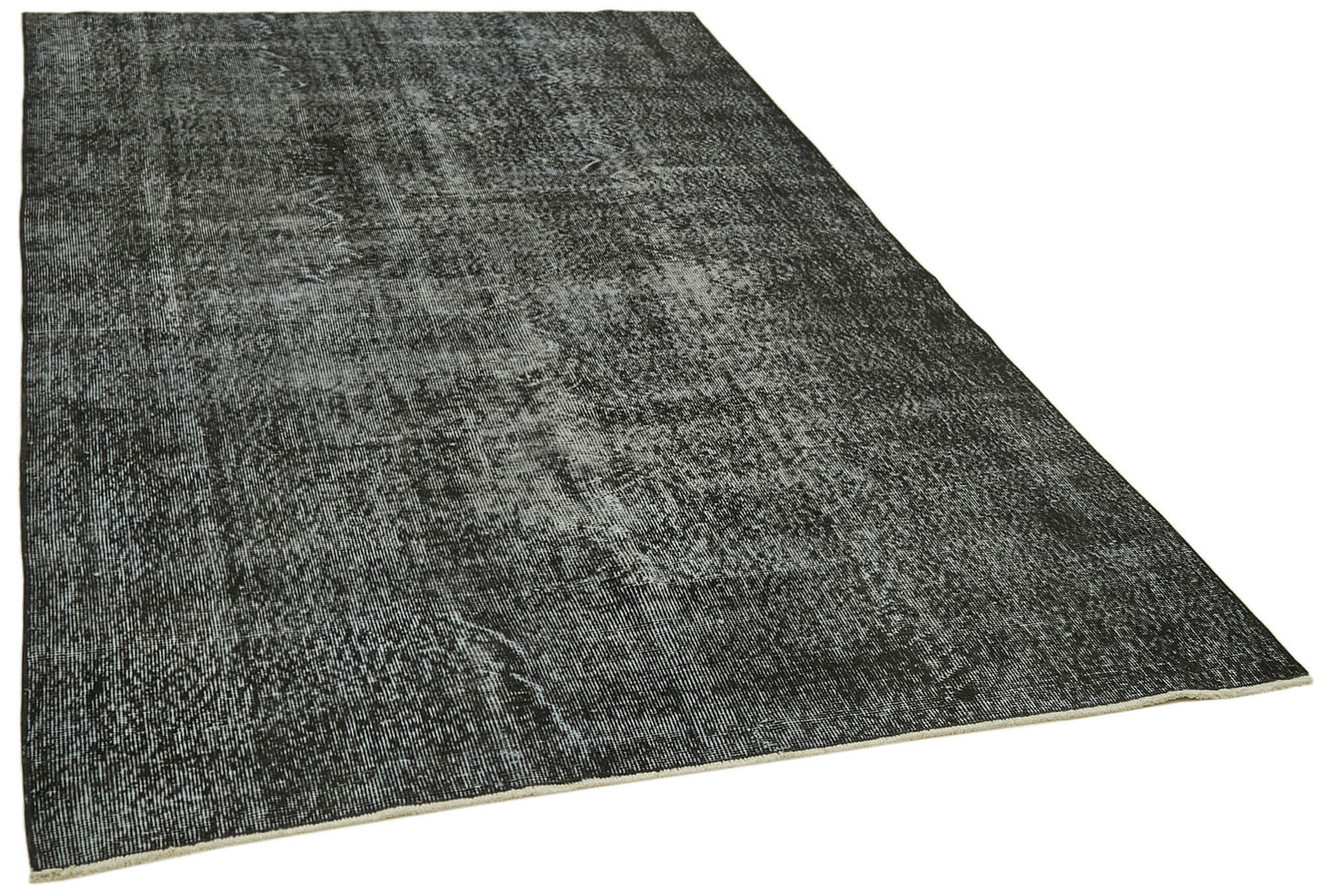 5x9 Black Overdyed Rug - 41261