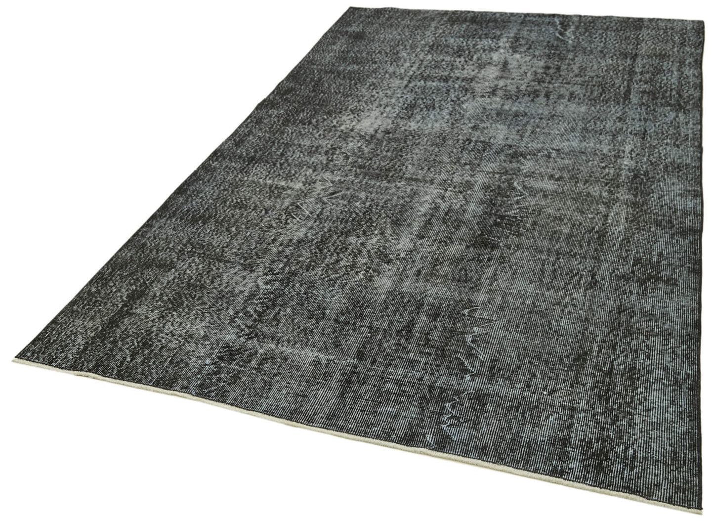 5x9 Black Overdyed Rug - 41261