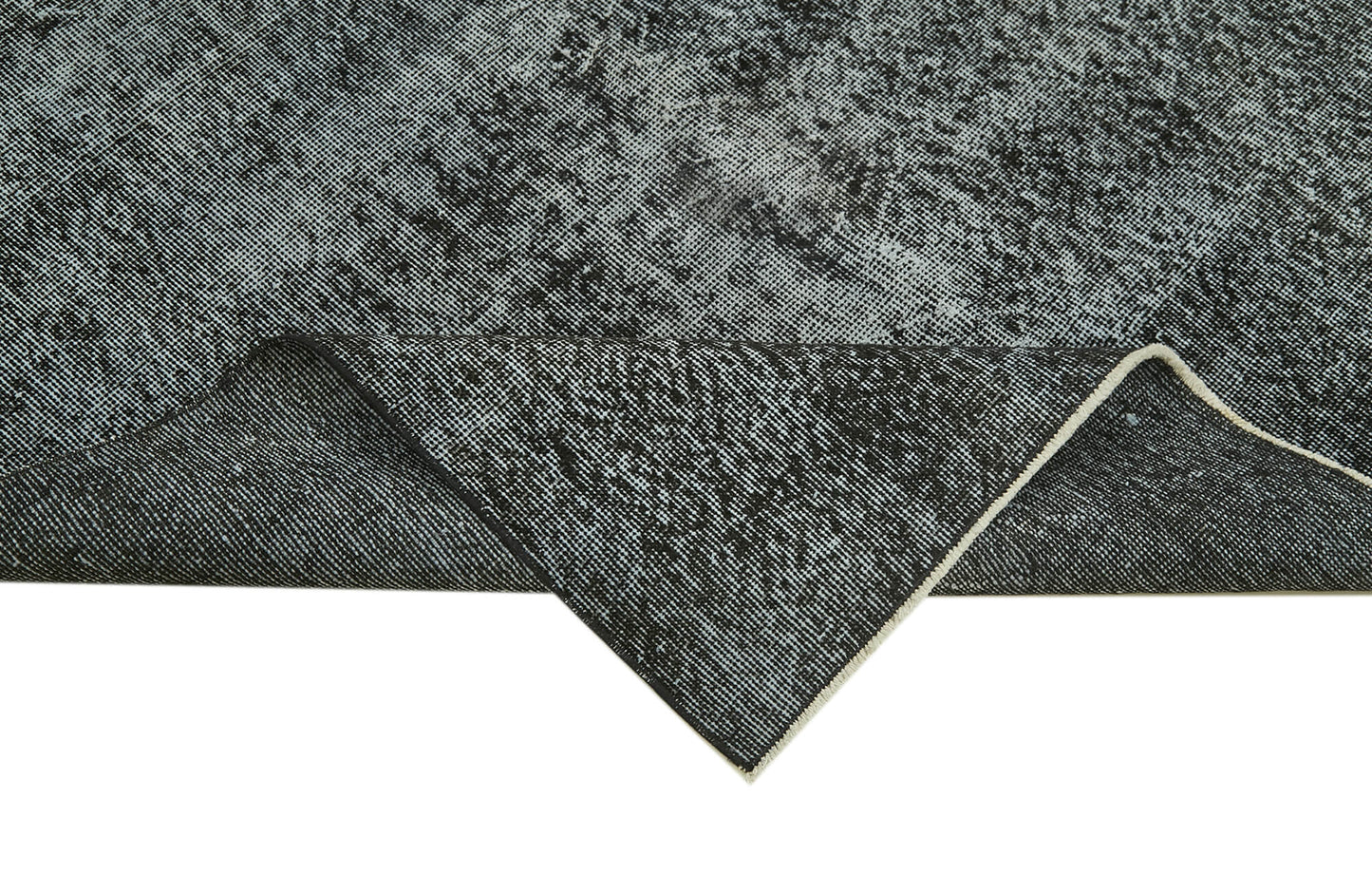 5x9 Black Overdyed Rug - 41261