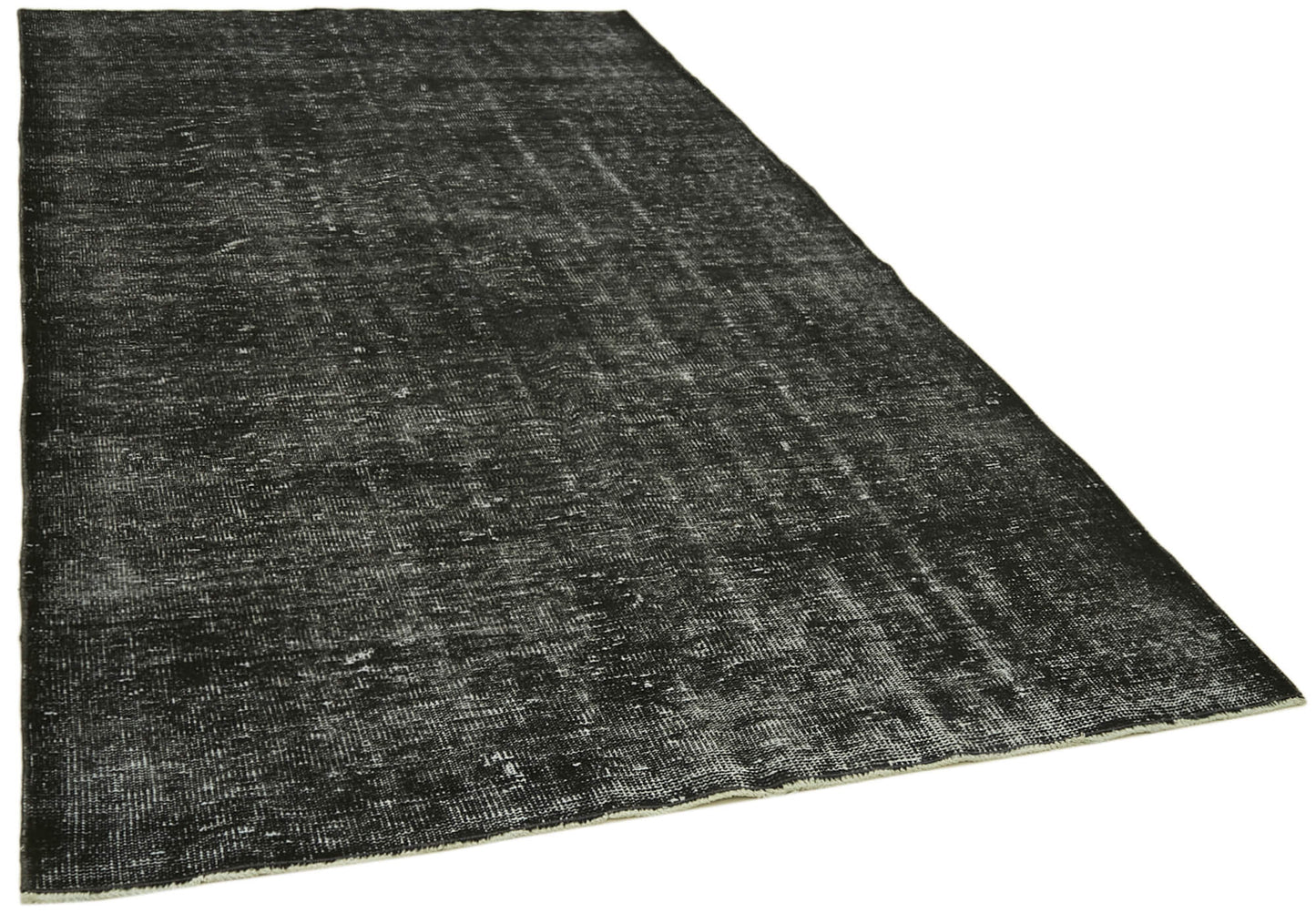 5x9 Black Overdyed Rug - 41277