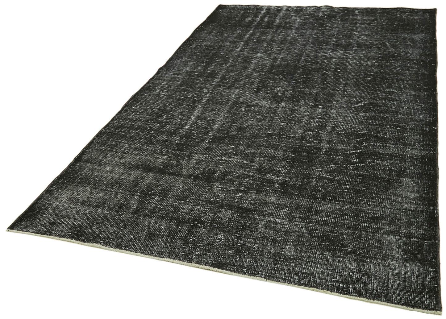 5x9 Black Overdyed Rug - 41277