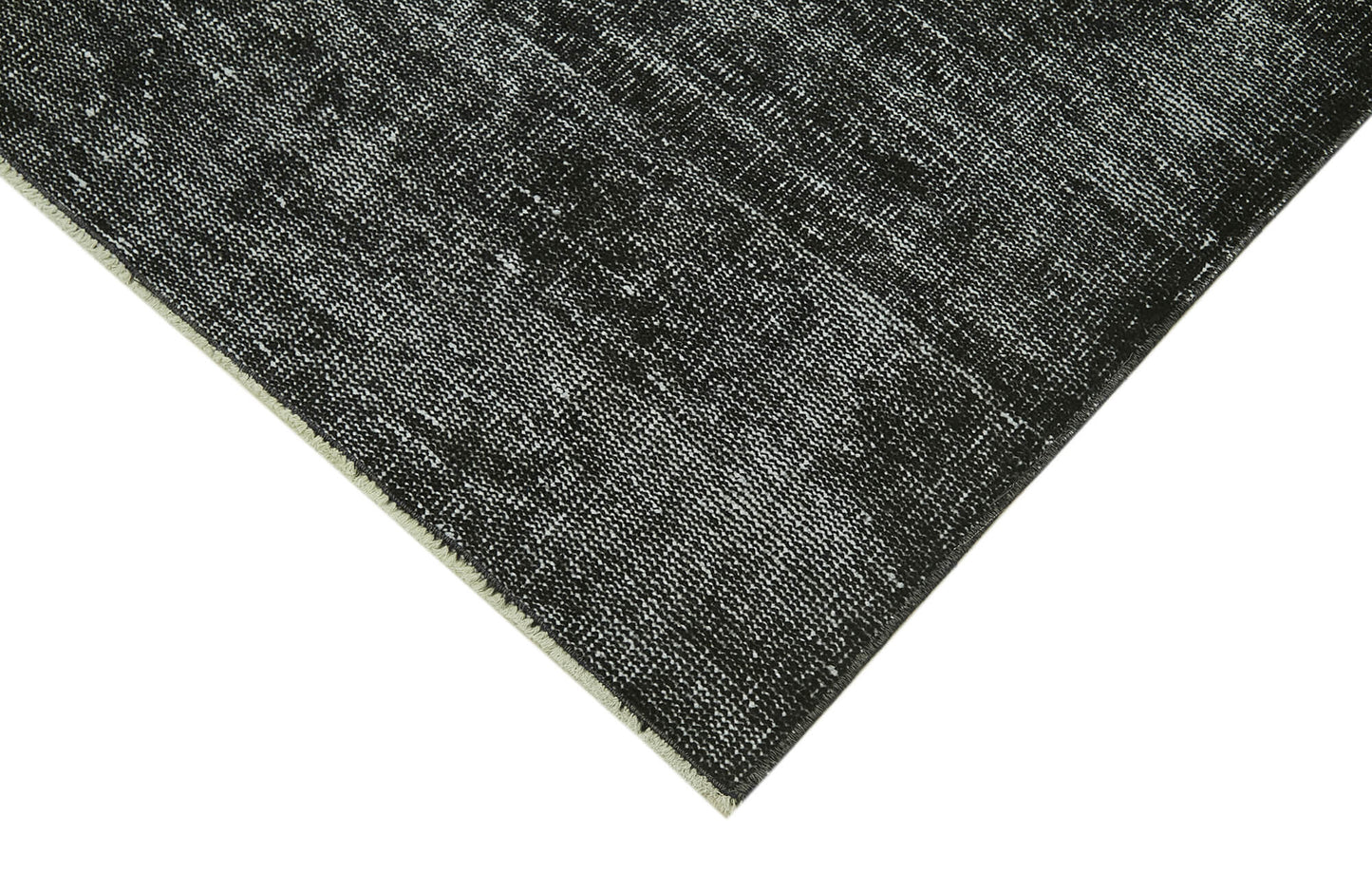 5x9 Black Overdyed Rug - 41277