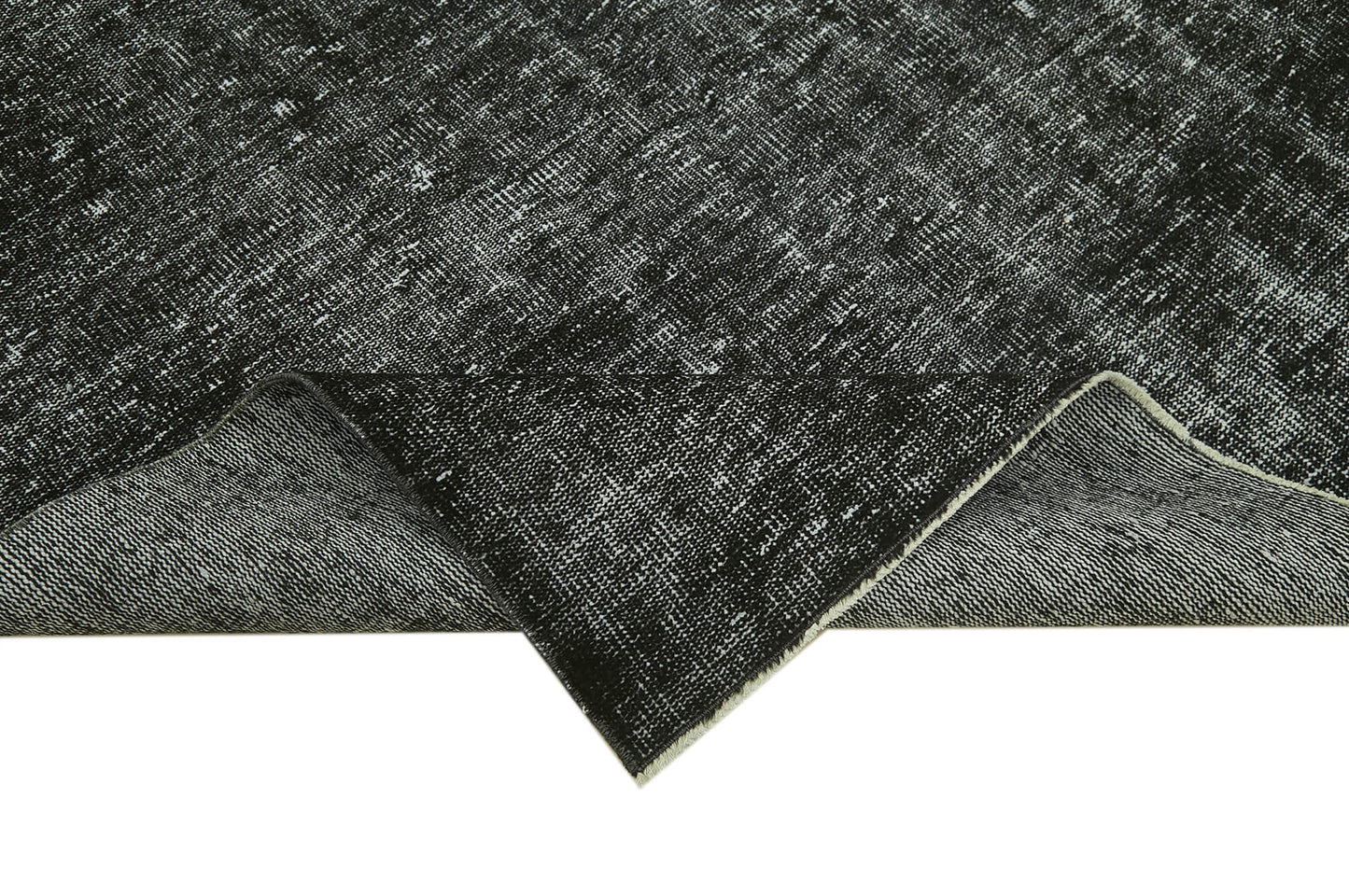 5x9 Black Overdyed Rug - 41277